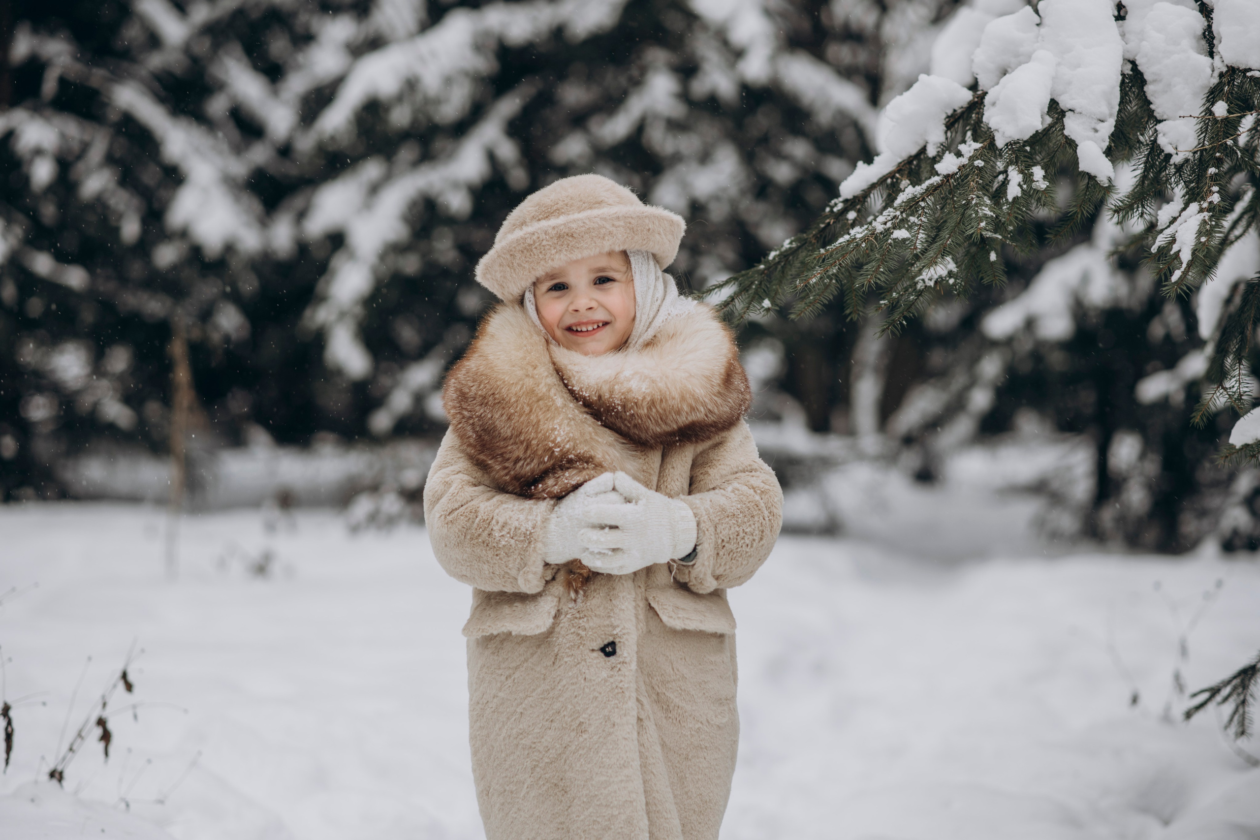 Зимняя фотосессия с Альпаками. Свадебный фотограф в Дмитрове