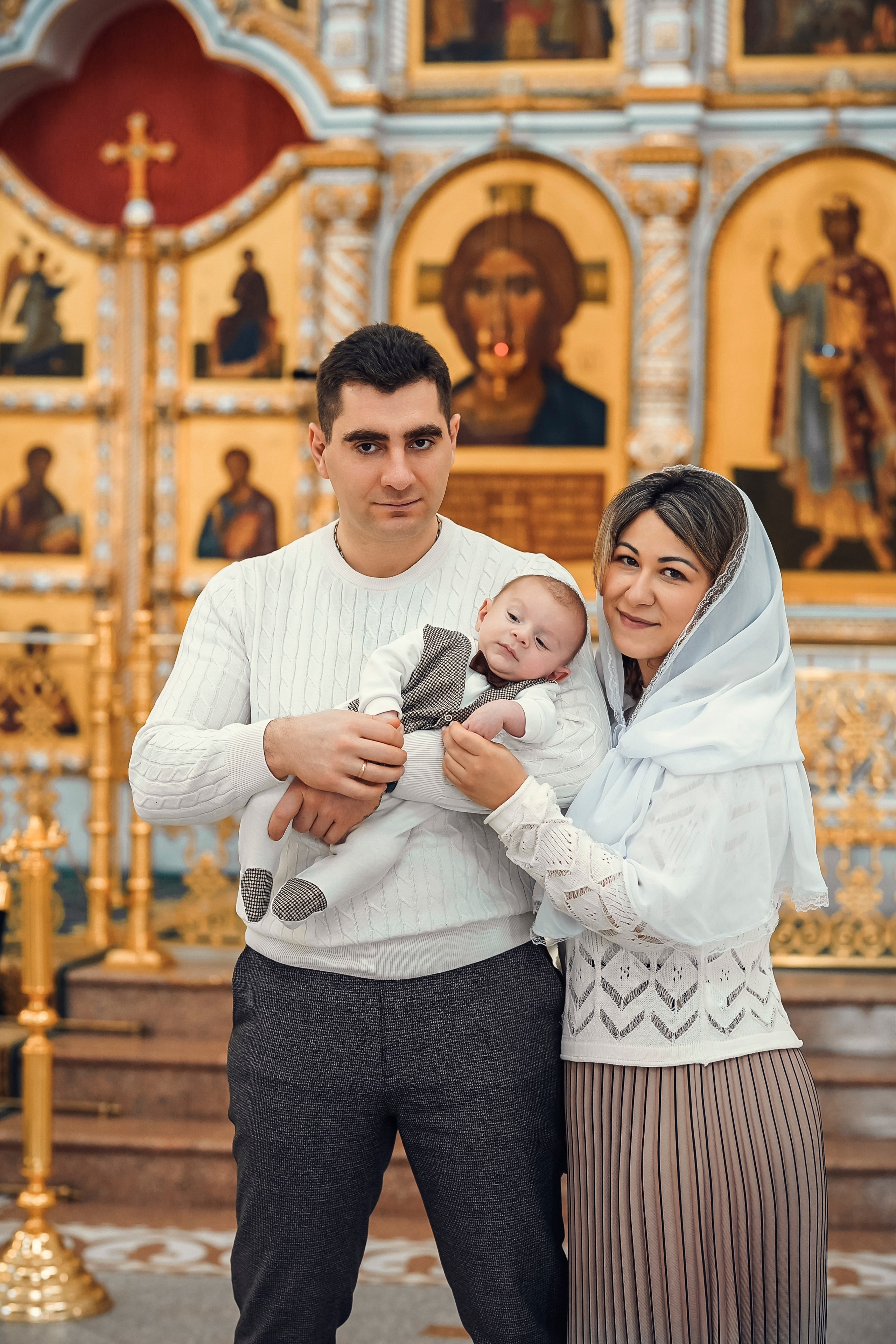 Крещение Иосифа. Патриаршее Подворье. Семейный фотограф и фотограф на таинства в Москве Юлия Калайджян