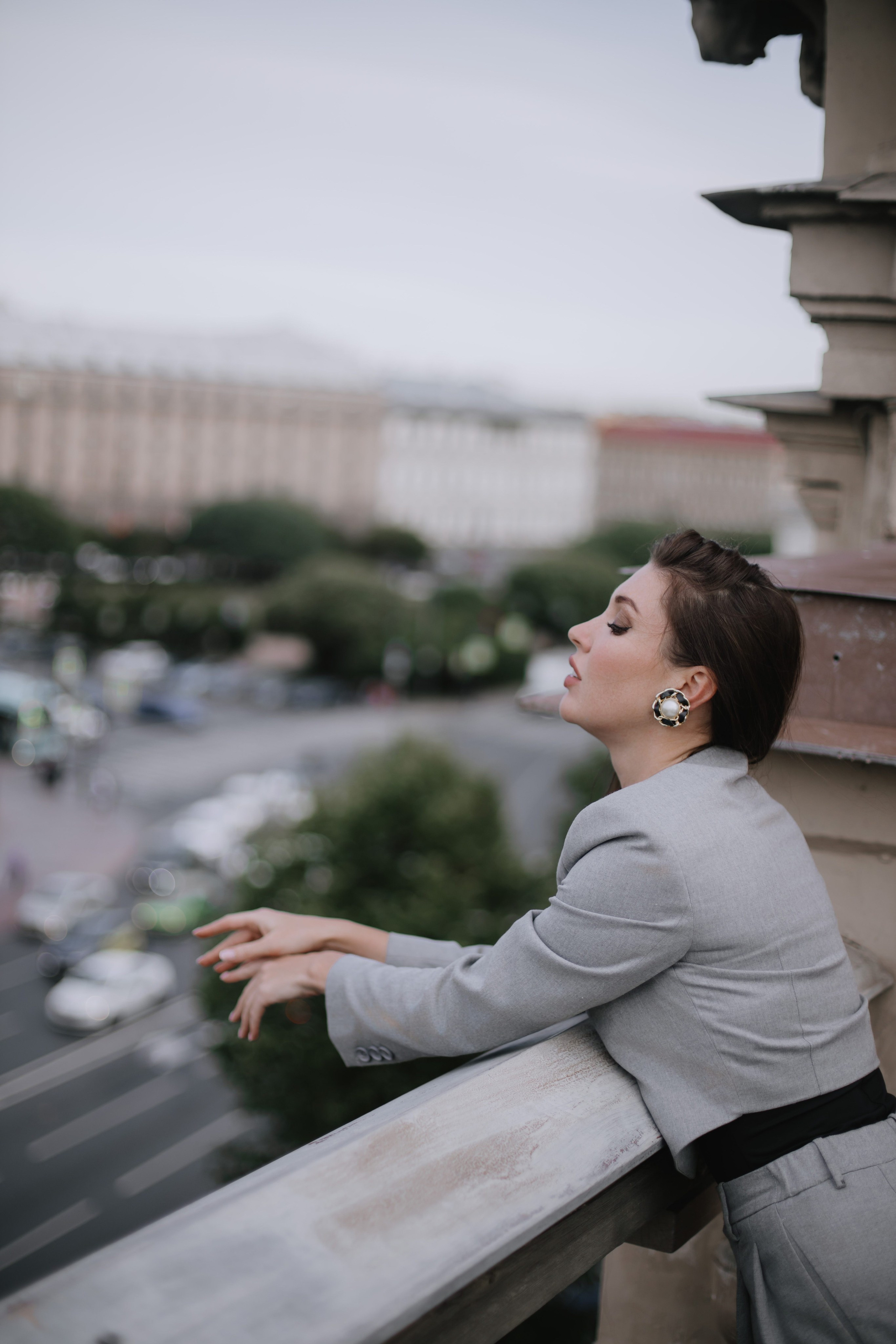 Вероника (съемка на крыше). Фотограф в Москве и Санкт-Петербурге Дарина