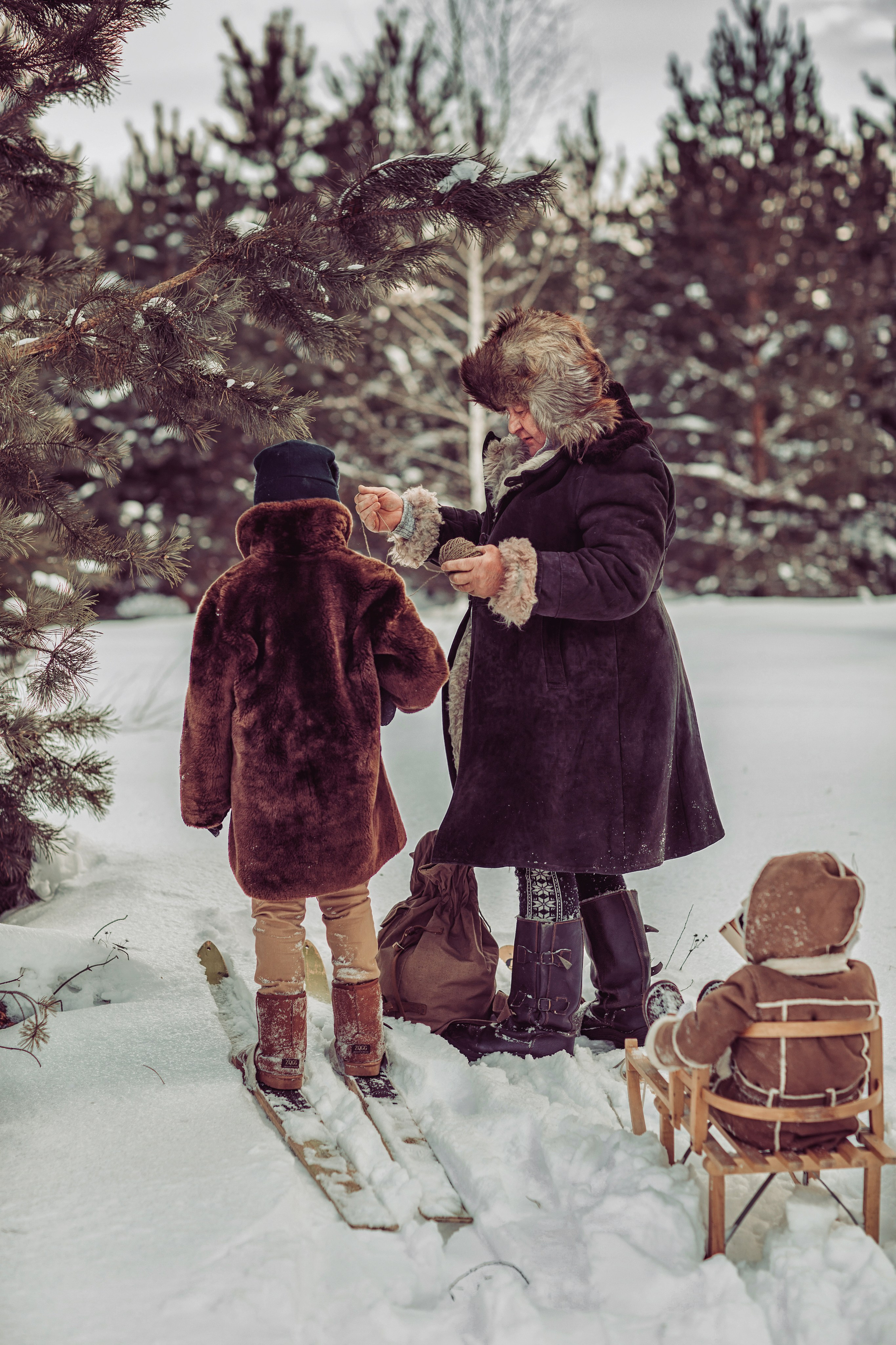 Егерь и внуки. Детский и семейный фотограф в Пензе Лена бешенова