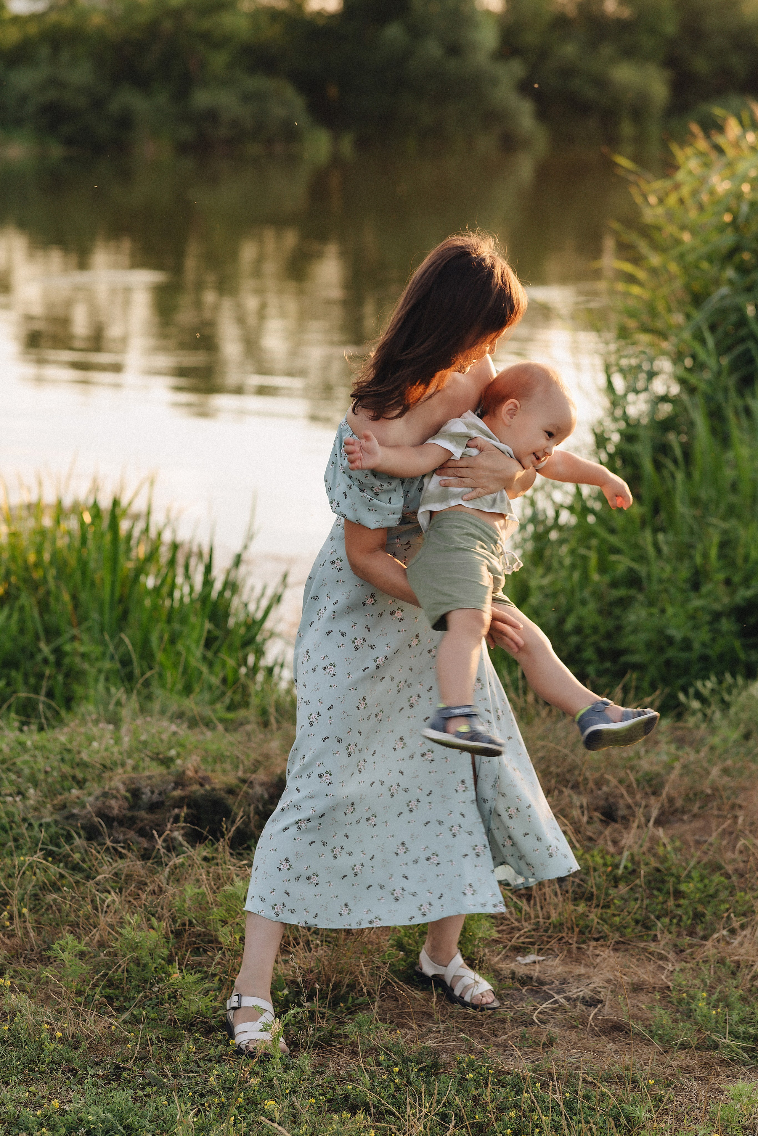 Семейная съемка на закате. Фотограф Карина Шмулёва. Воронеж и область