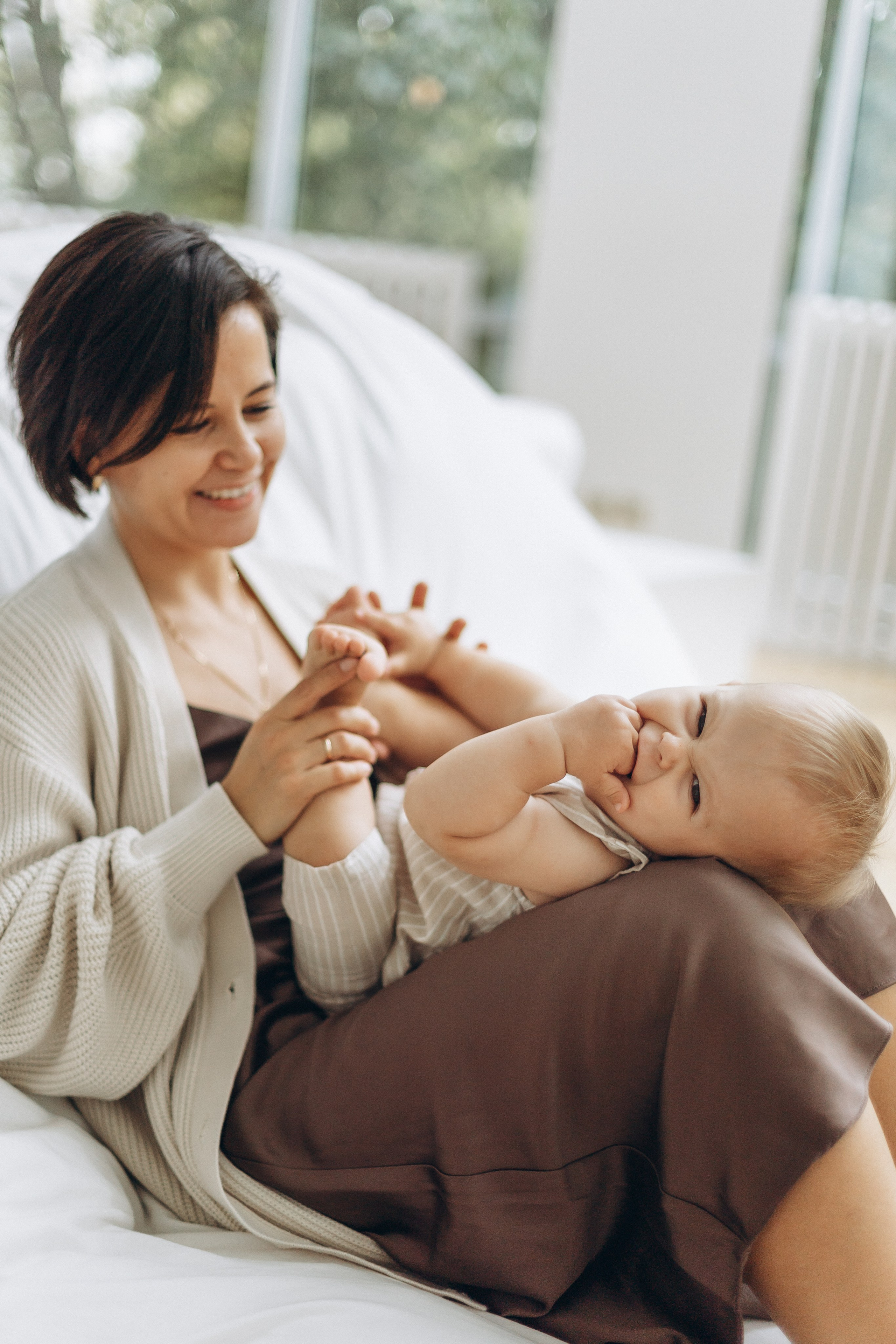 Фотосессия с малышом в студии. Семейный фотограф в Москве и Королеве Евгения Баукова