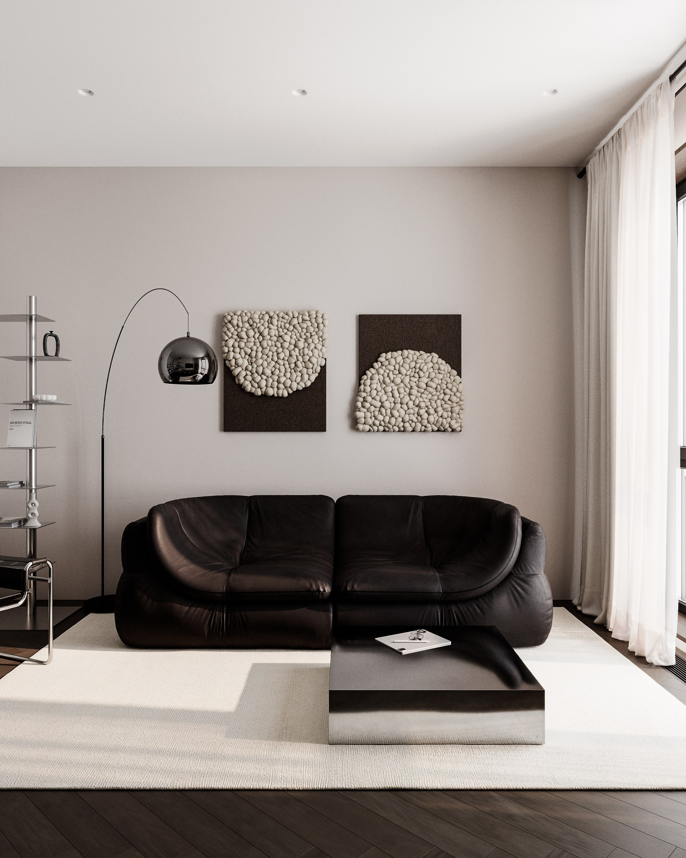 Metal & Leather. 3D визуализация интерьеров — Ирина