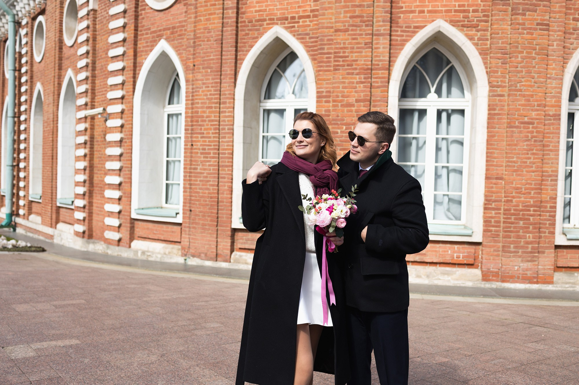 Свадебная прогулка в Царицыно. Свадебный фотограф в Москве Аля Загирова