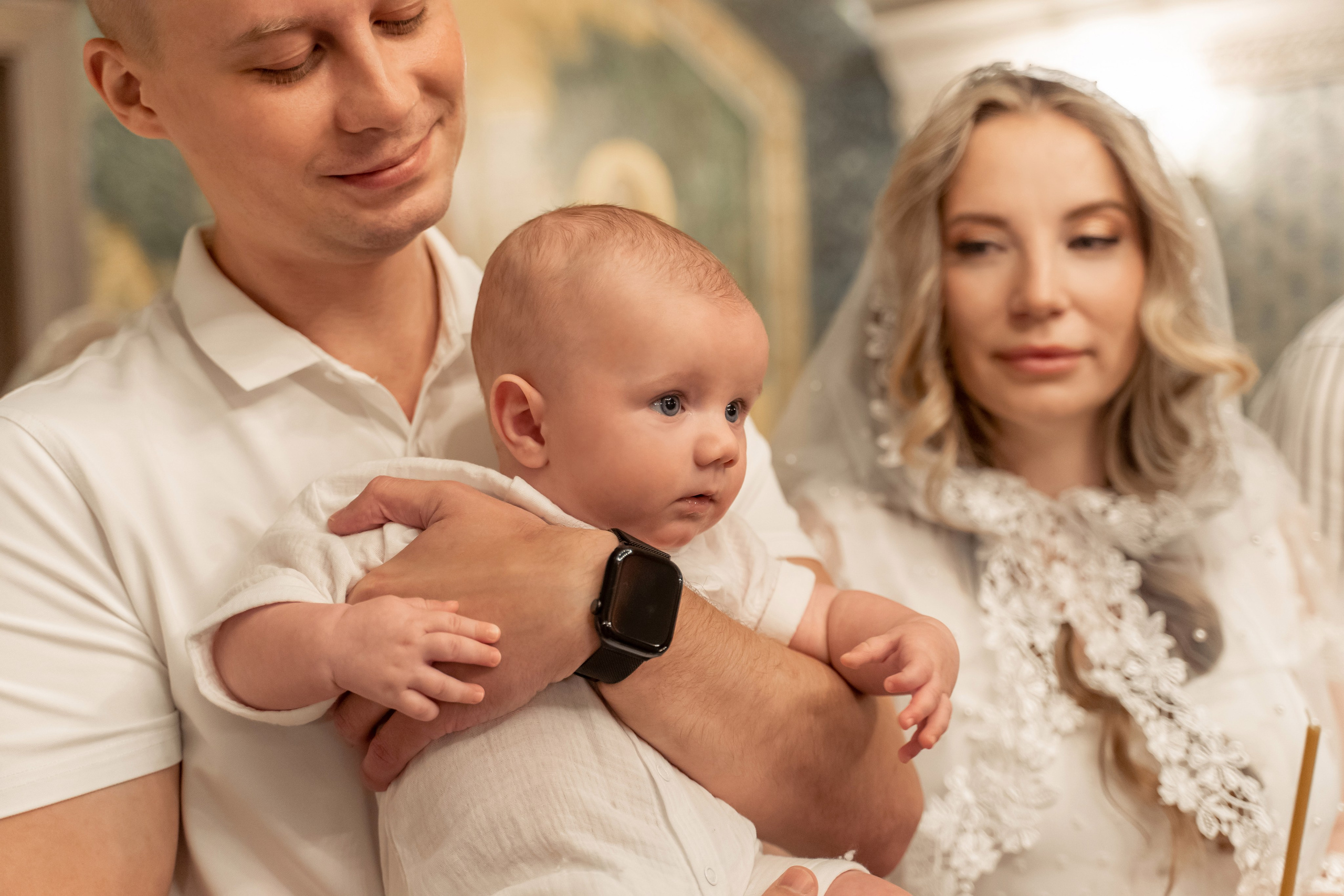 Крещение в Сретенском монастыре. Фотограф \ Видеограф на Крещение, Венчание Москва