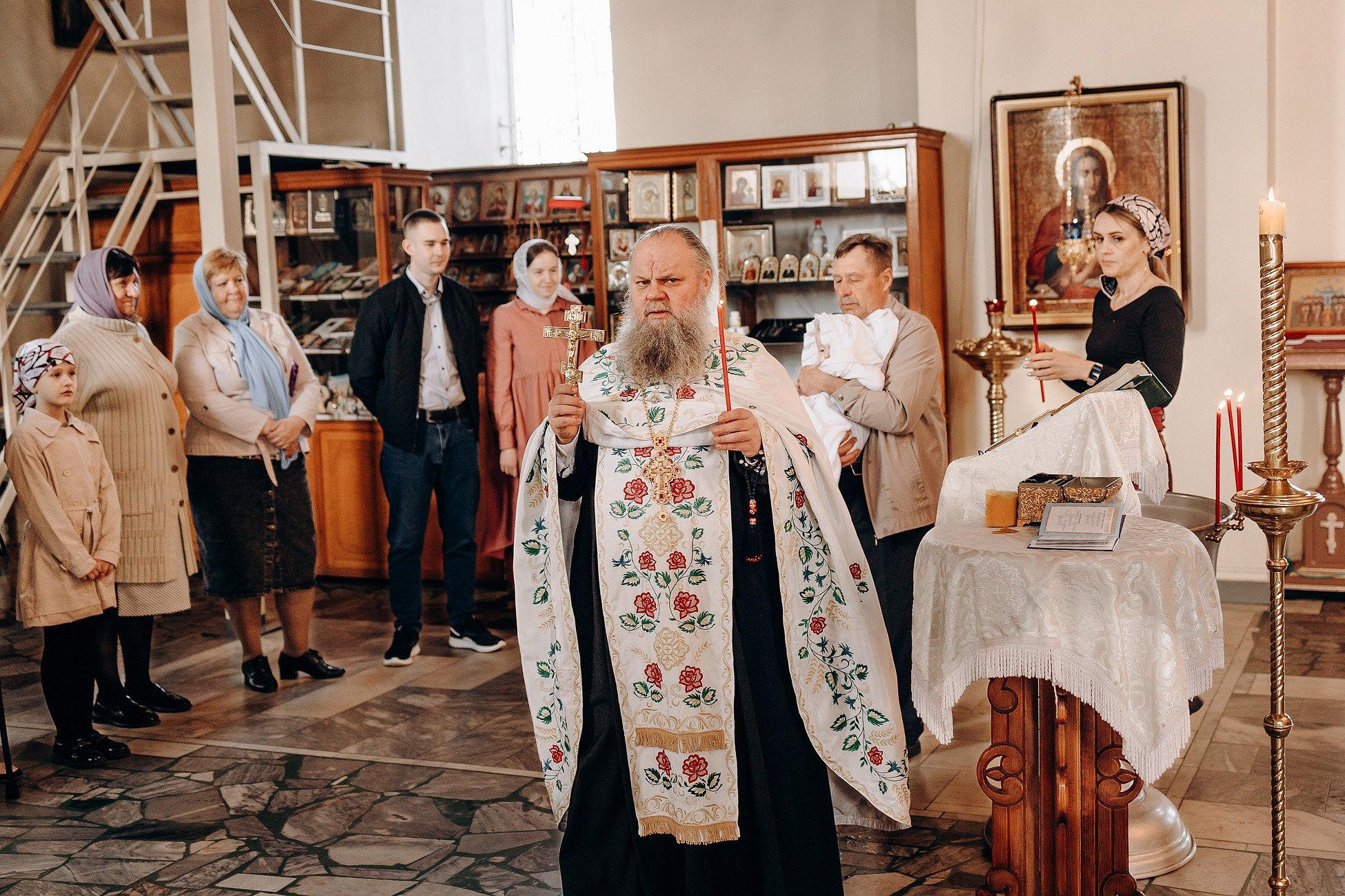 Крещение в Соловцовке. Семейный фотограф в Пензе Мария Левина