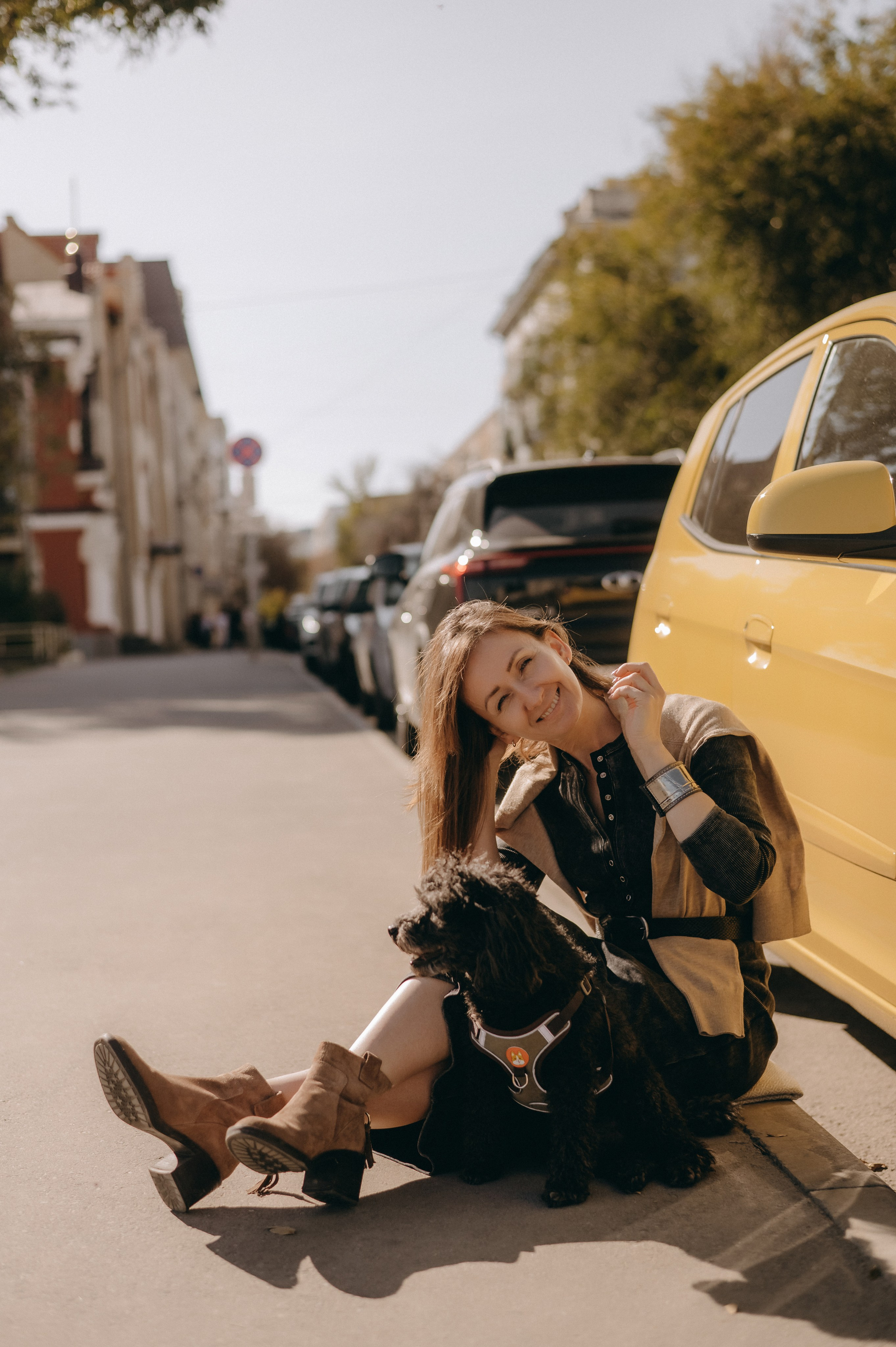 Осенние приключения Чарлика и его хозяек. Фотограф Мария Стрелкова