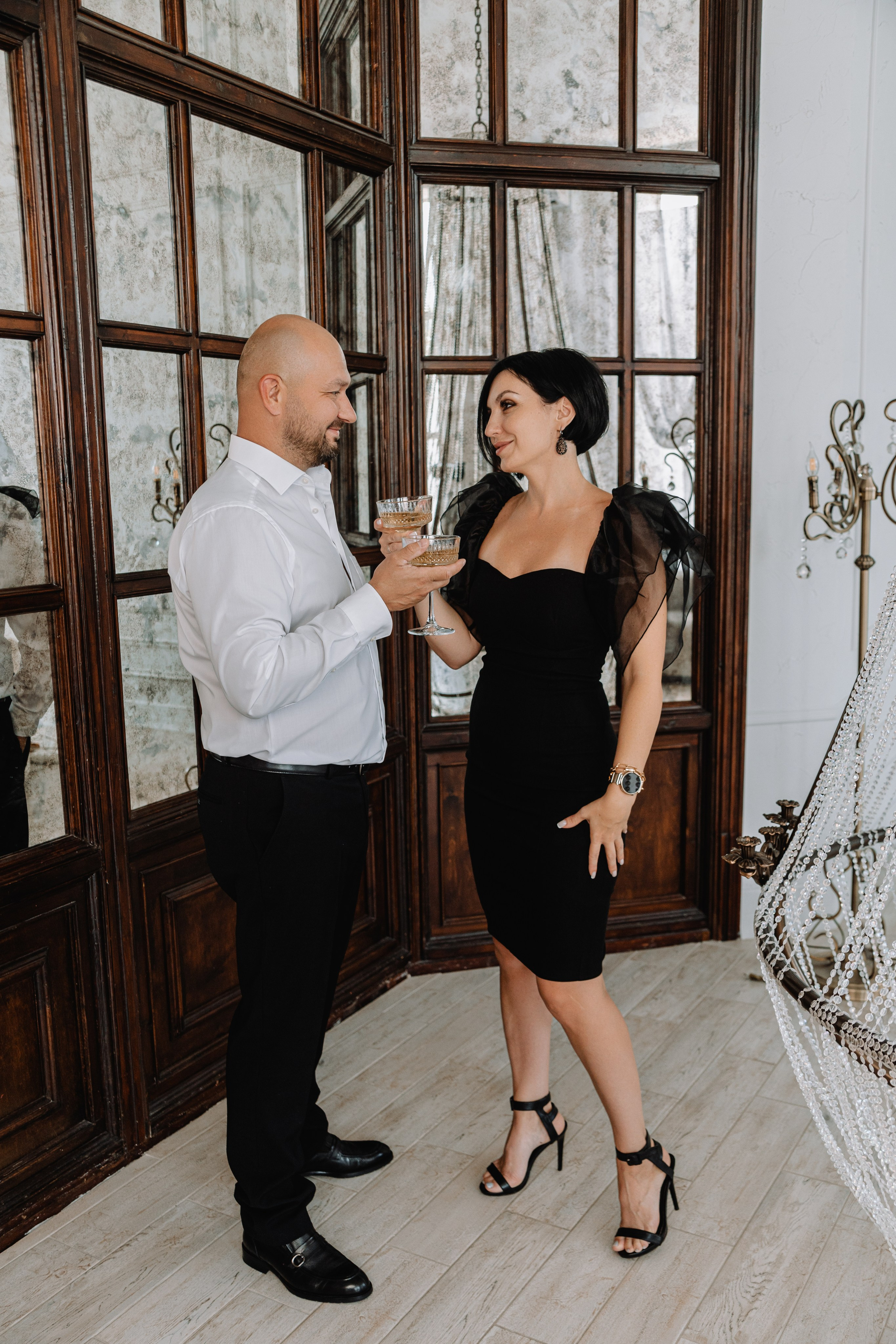 Евгения, Михаил и Дарина и собачка Чарли. Фотограф Воронеж Варвара