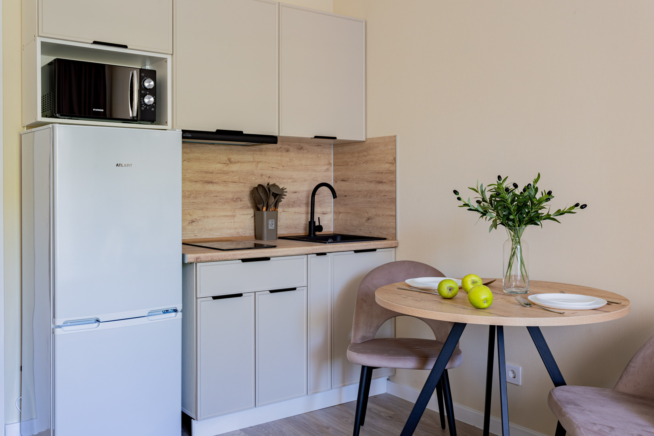 Комплектация студии с ремонтом от застройщика. Интерьерный фотограф. Хоумстейджер. Сочи/Адлер/Красная поляна