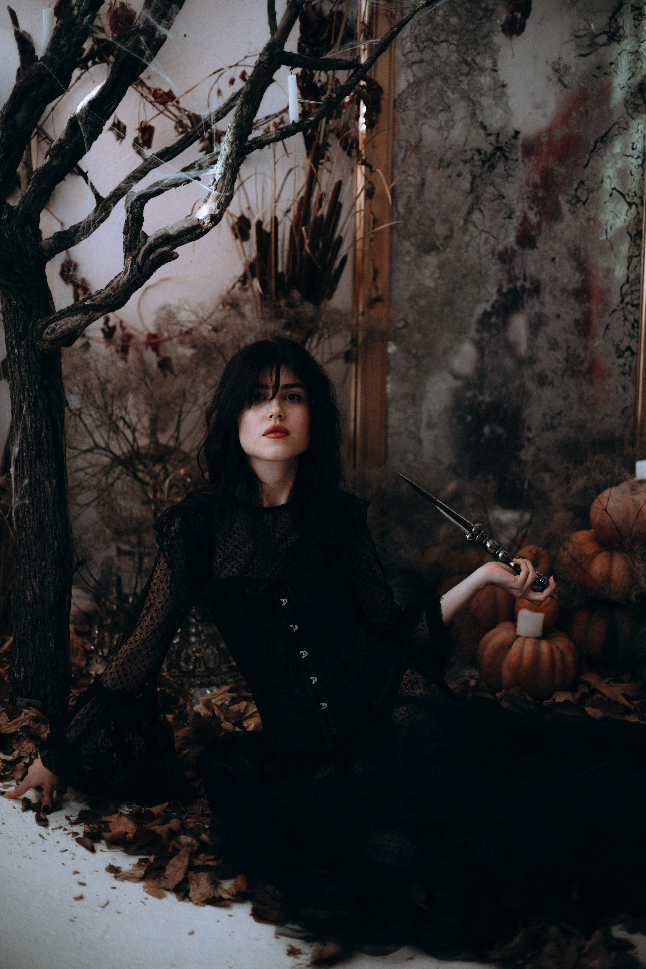 Готическая фотосессия в фотостудии. Портретный свадебный фотограф Крым | Евгения Щитенко