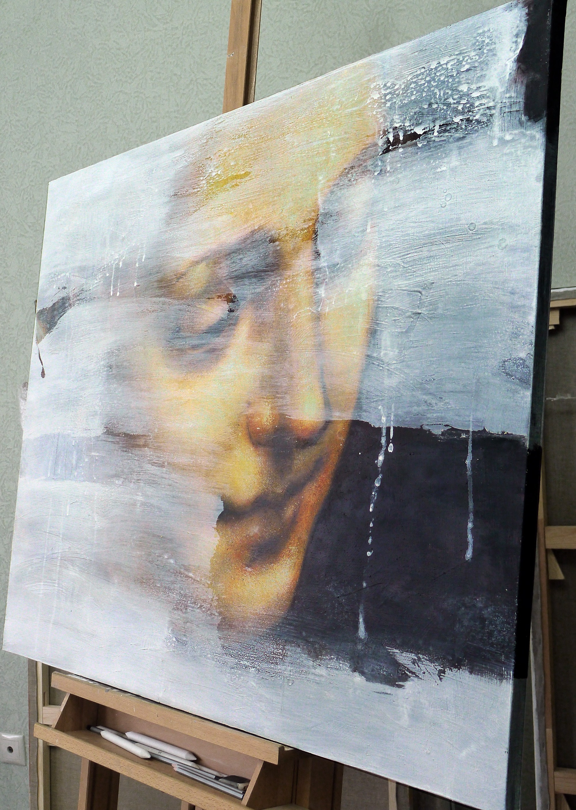 Код да Винчи. Художник-абстракционист Ольга Рикун. Москва