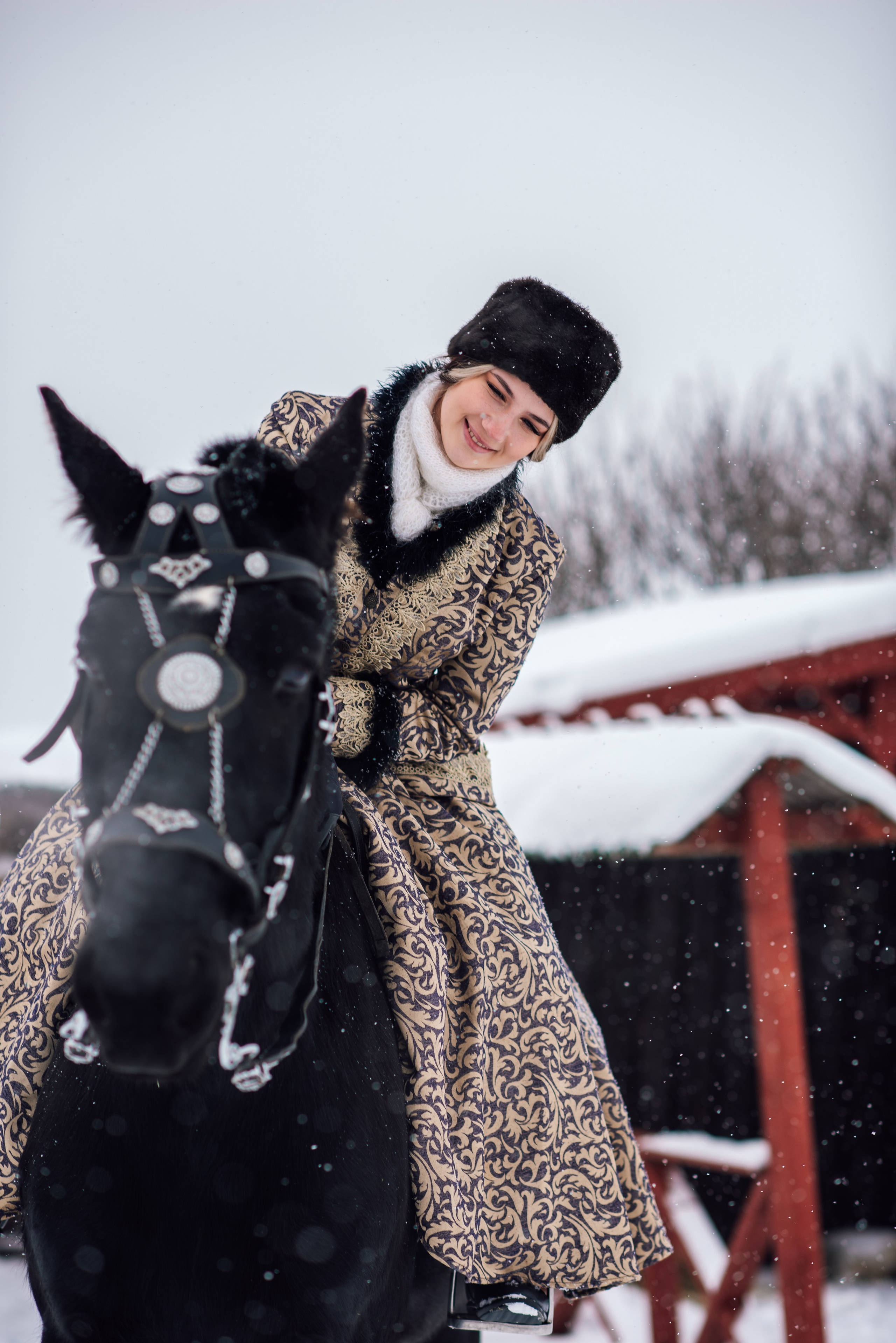 Зимняя парфорсная охота. Фотограф Диана Вальтер