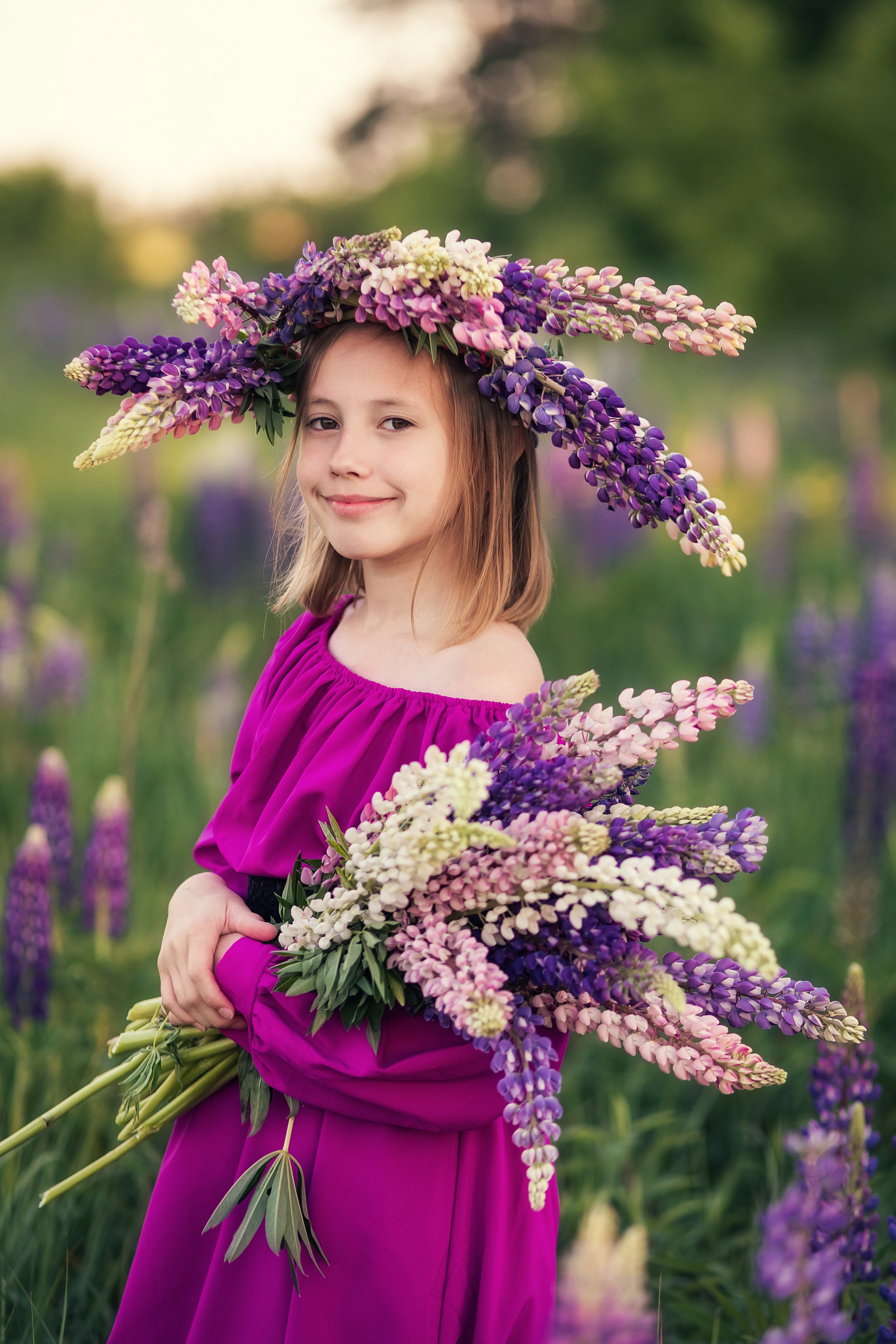 Фотосессия в люпинах. Галина Шарапова Детский и семейный фотограф Москва