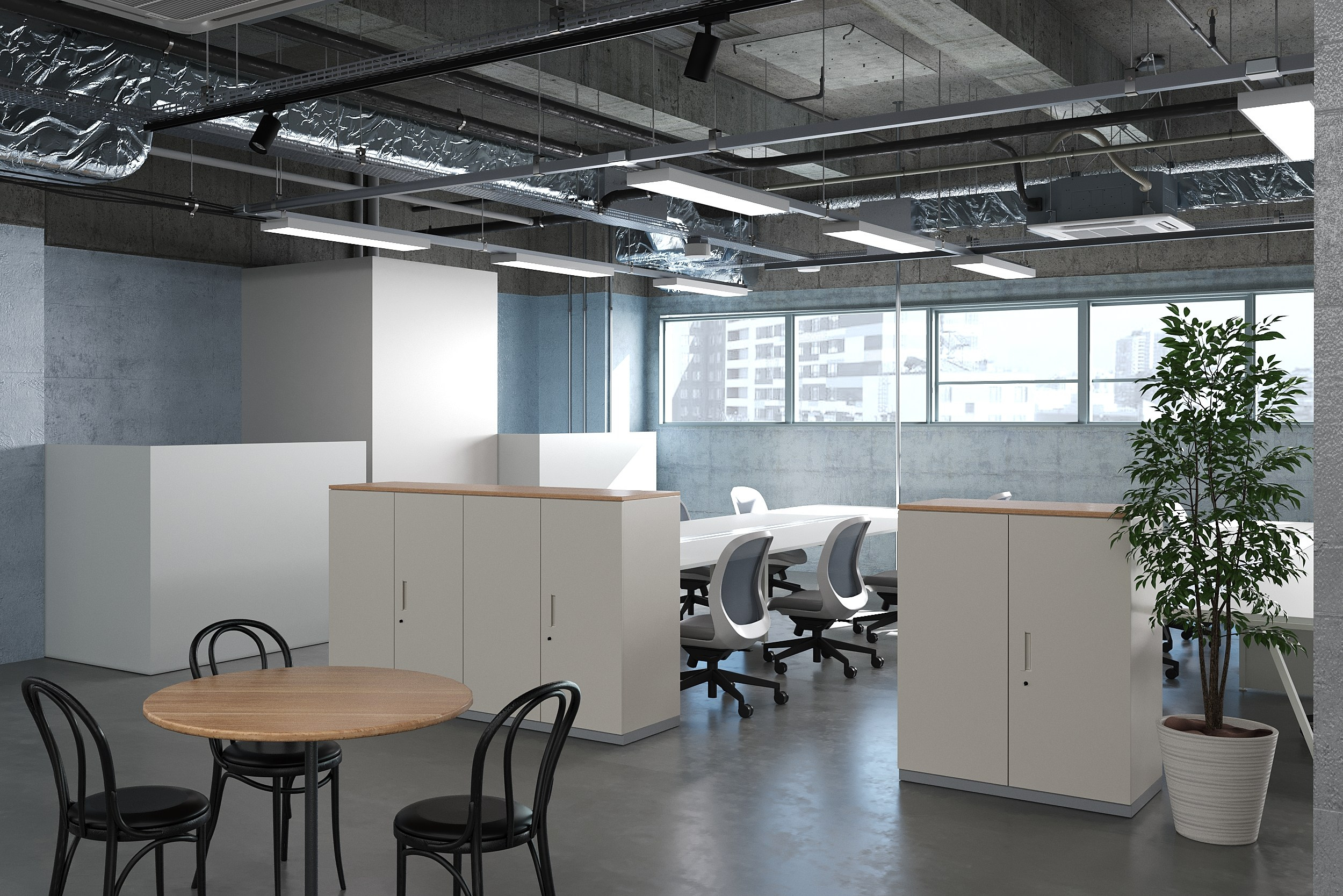 Офис. 3D визуализация