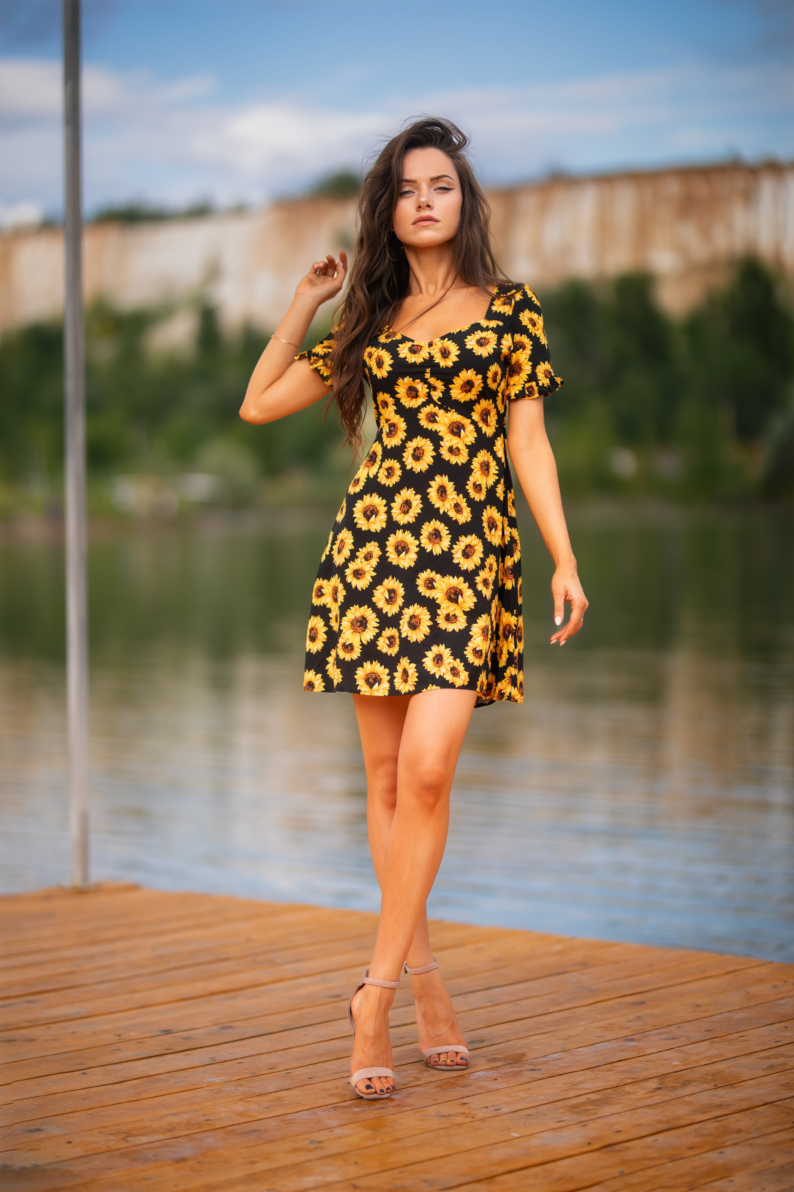 Летняя съемка с Екатериной на природе в парке Белый Колодец в формате для «себя»