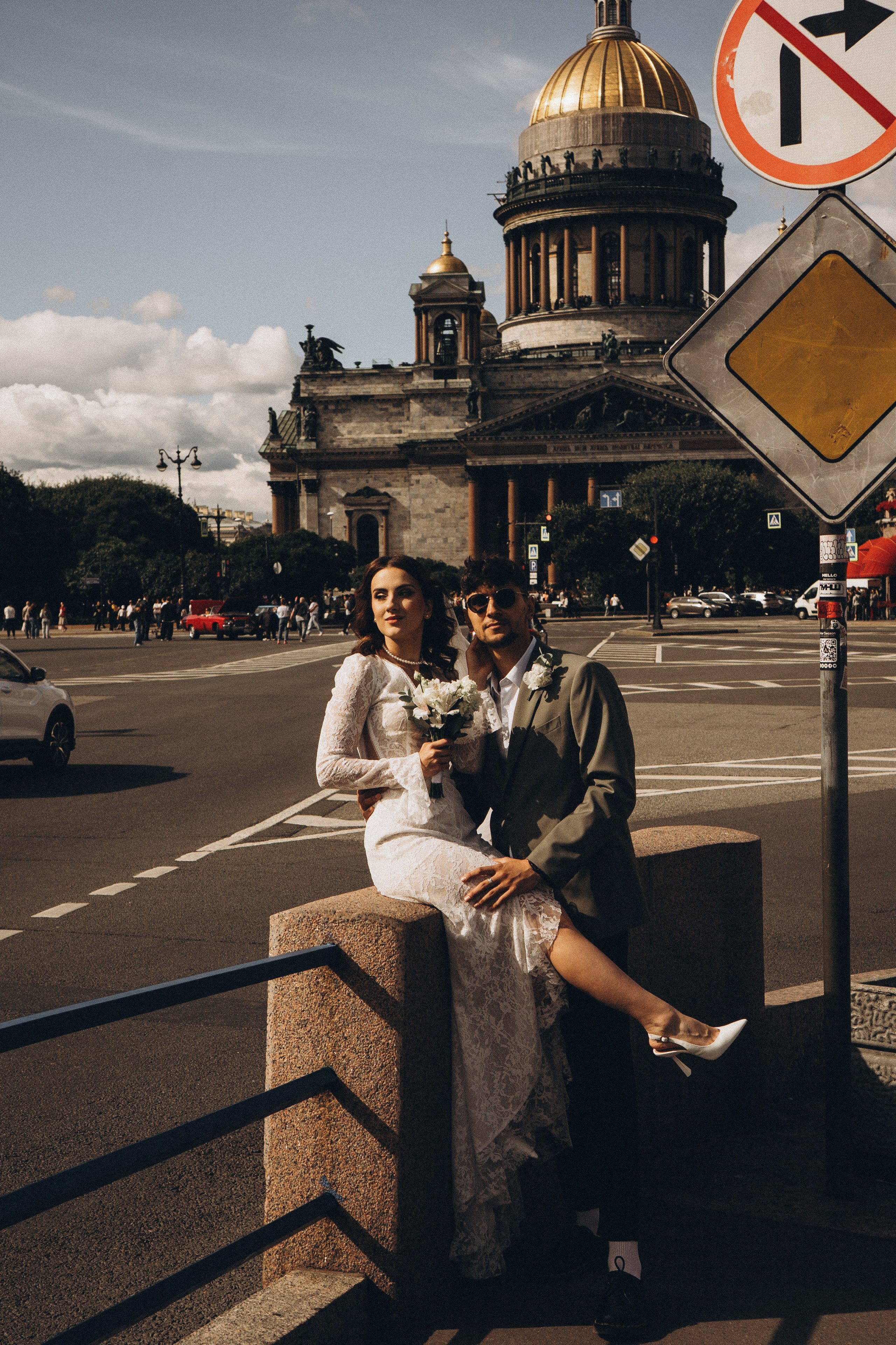 СВАДЕБНАЯ ПРОГУЛКА ВОЗЕ ИСАИКЕВСКОГО СОБОРА АСТОРИИ И ЗАКОНОДАЛЕТНОГО СОБРАНИЯ. Профессиональный фотограф, Санкт-Петербург — Виктория Богомолова