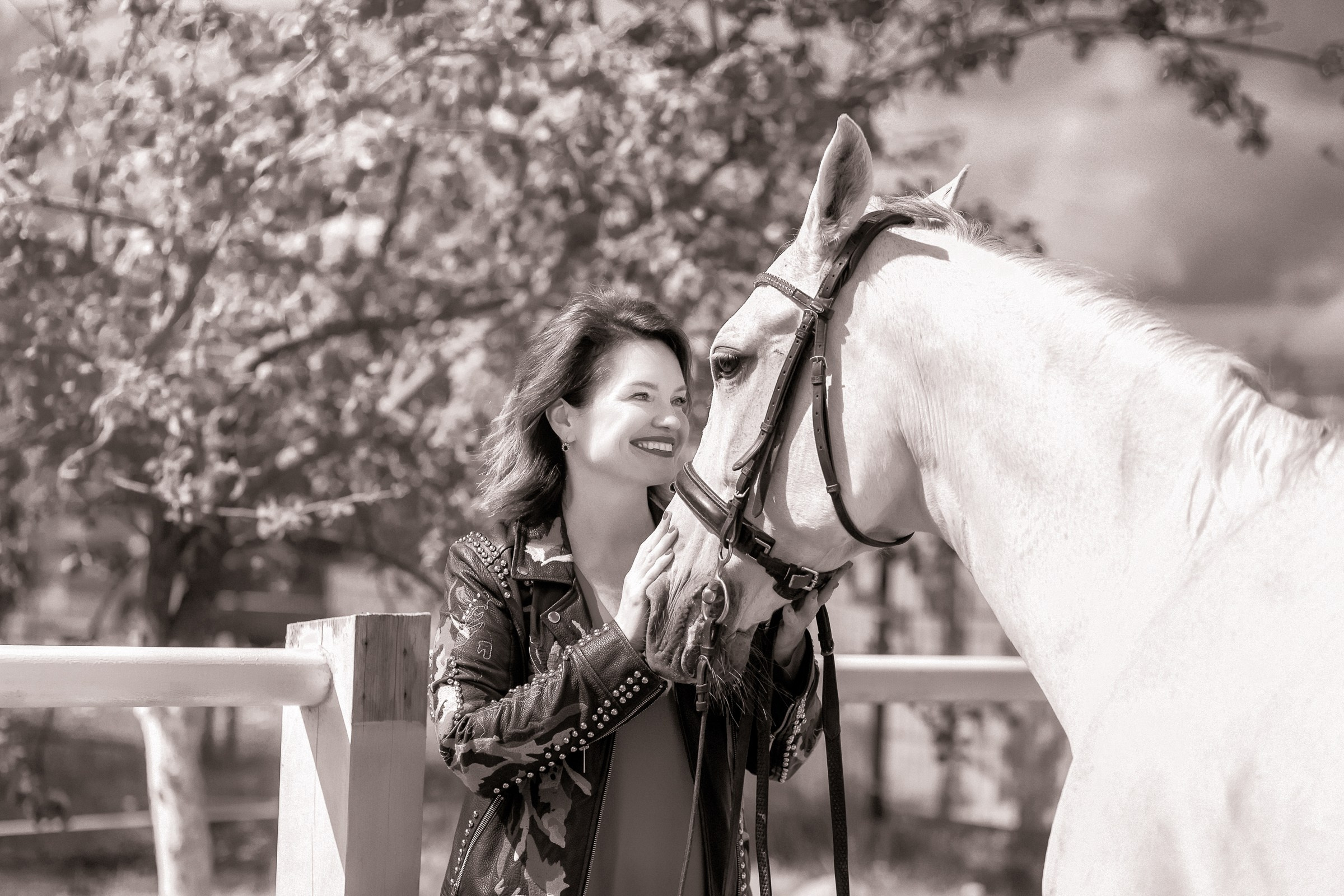 Галина и ее лошадь Сказка. Фотограф женский и мужской портрет Санкт-Петербург