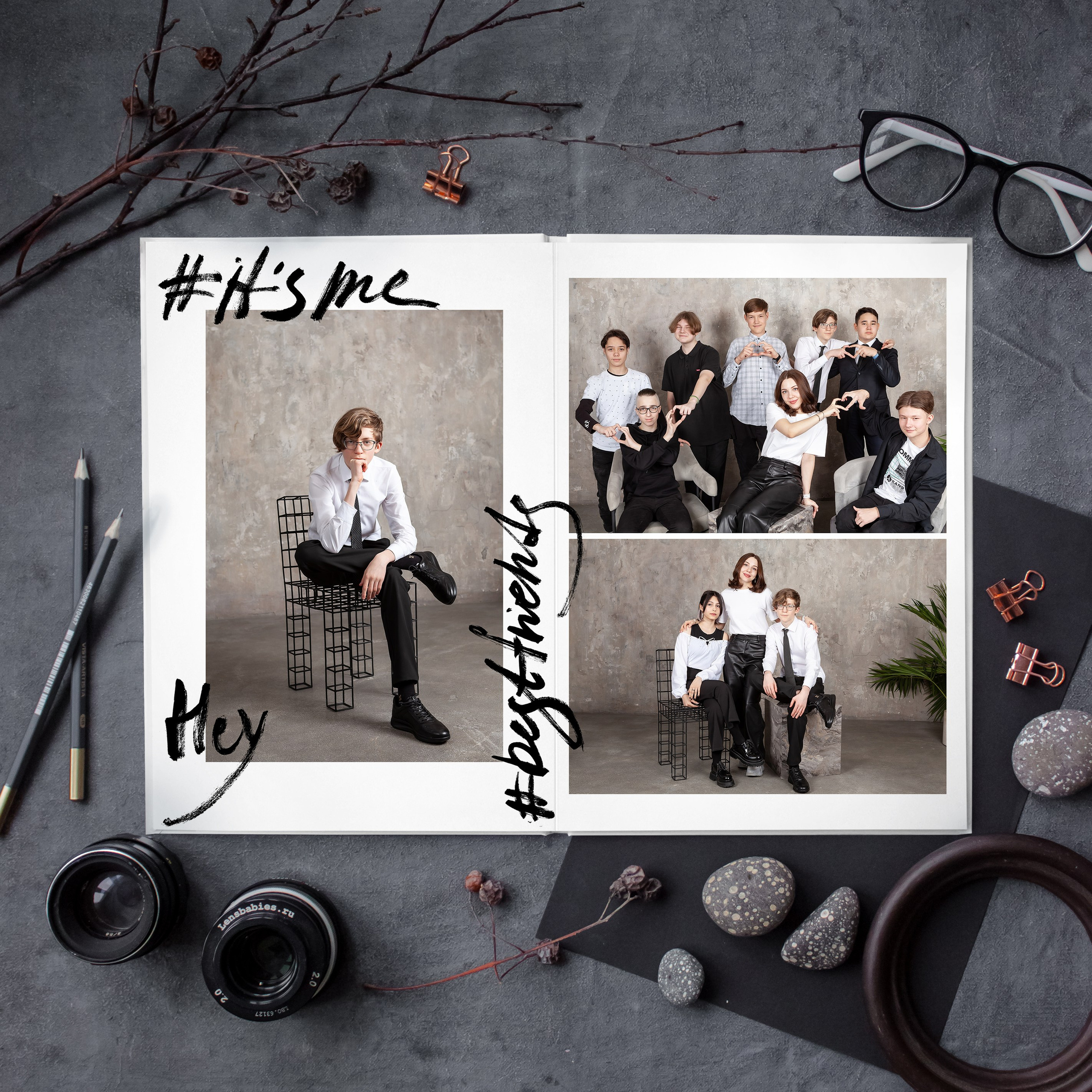 Разворот ученика в дизайне "Лайт"