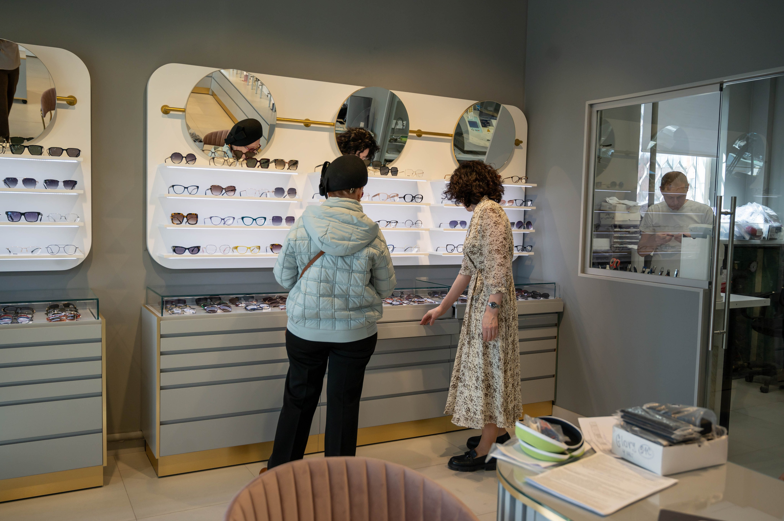 Съёмка открытия оптики