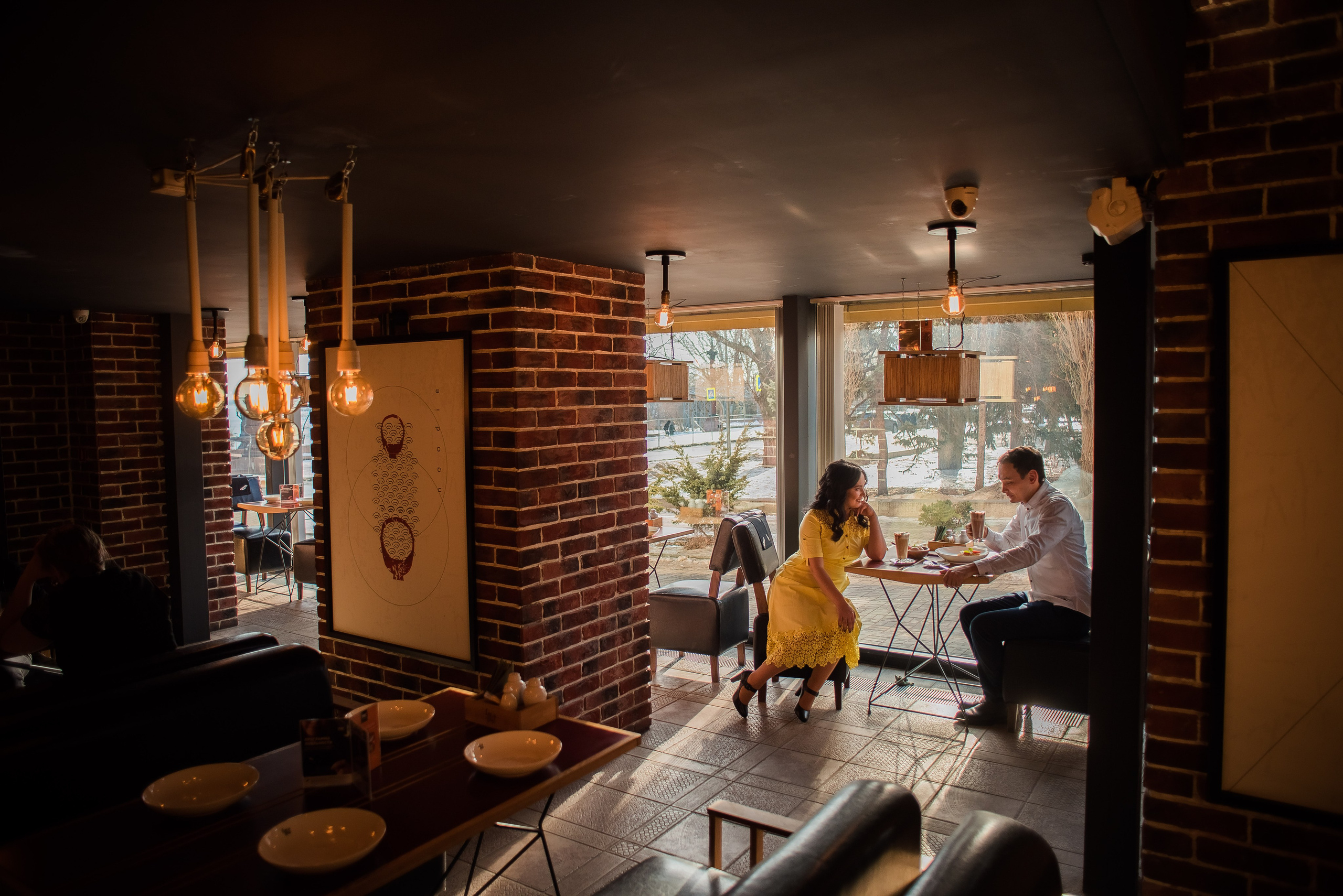 Зима+кафе. Свадебный и семейный фотограф Яна Стражева. Волгоград, Москва