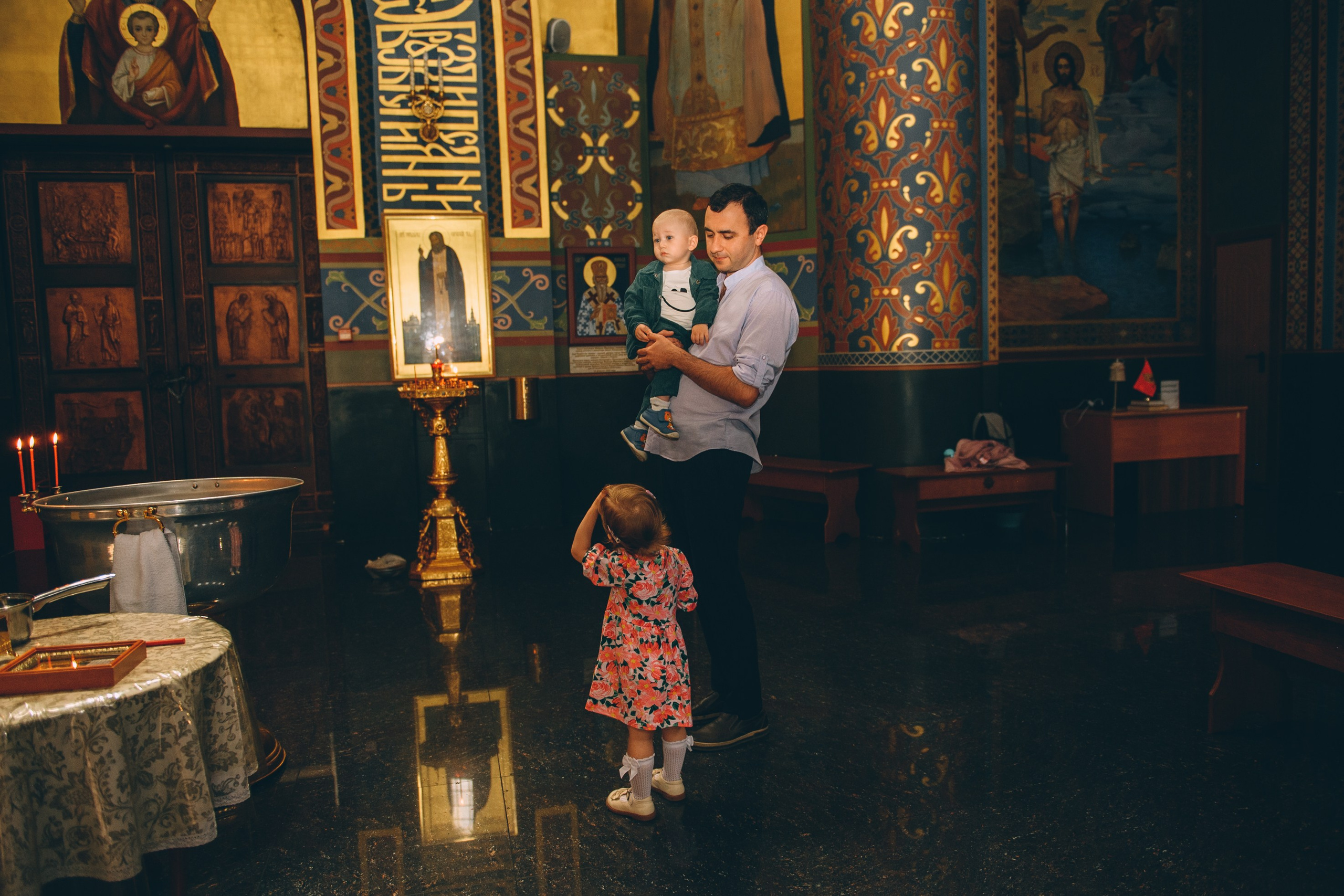 Крещение в храме Нерукотворного Образа Христа Спасителя. Свадебный и семейный фотограф София Невская