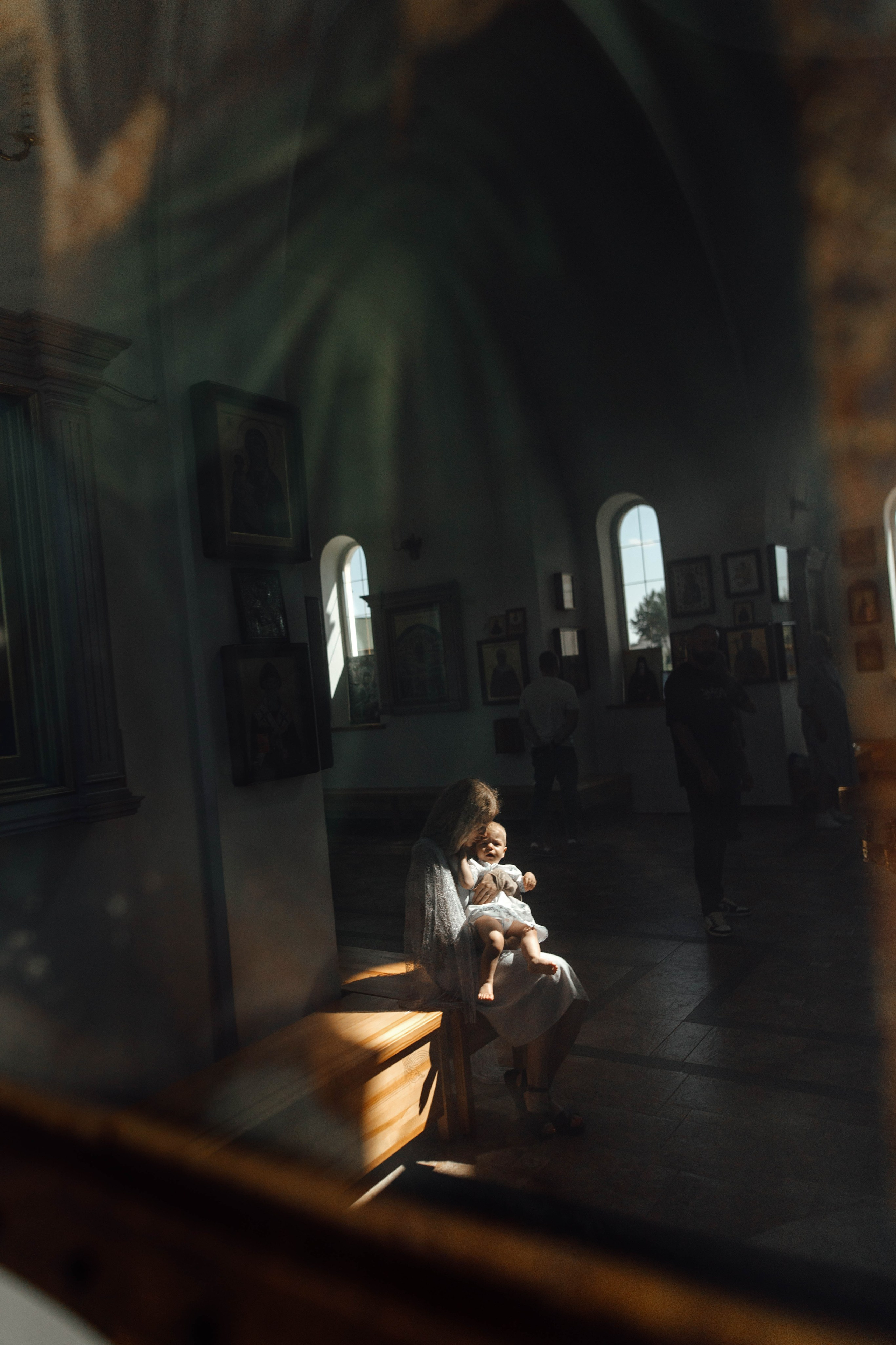 Крещение Энвера (Михаила), д. Колядищи, храм Успения Пр. Богородицы, август 2025