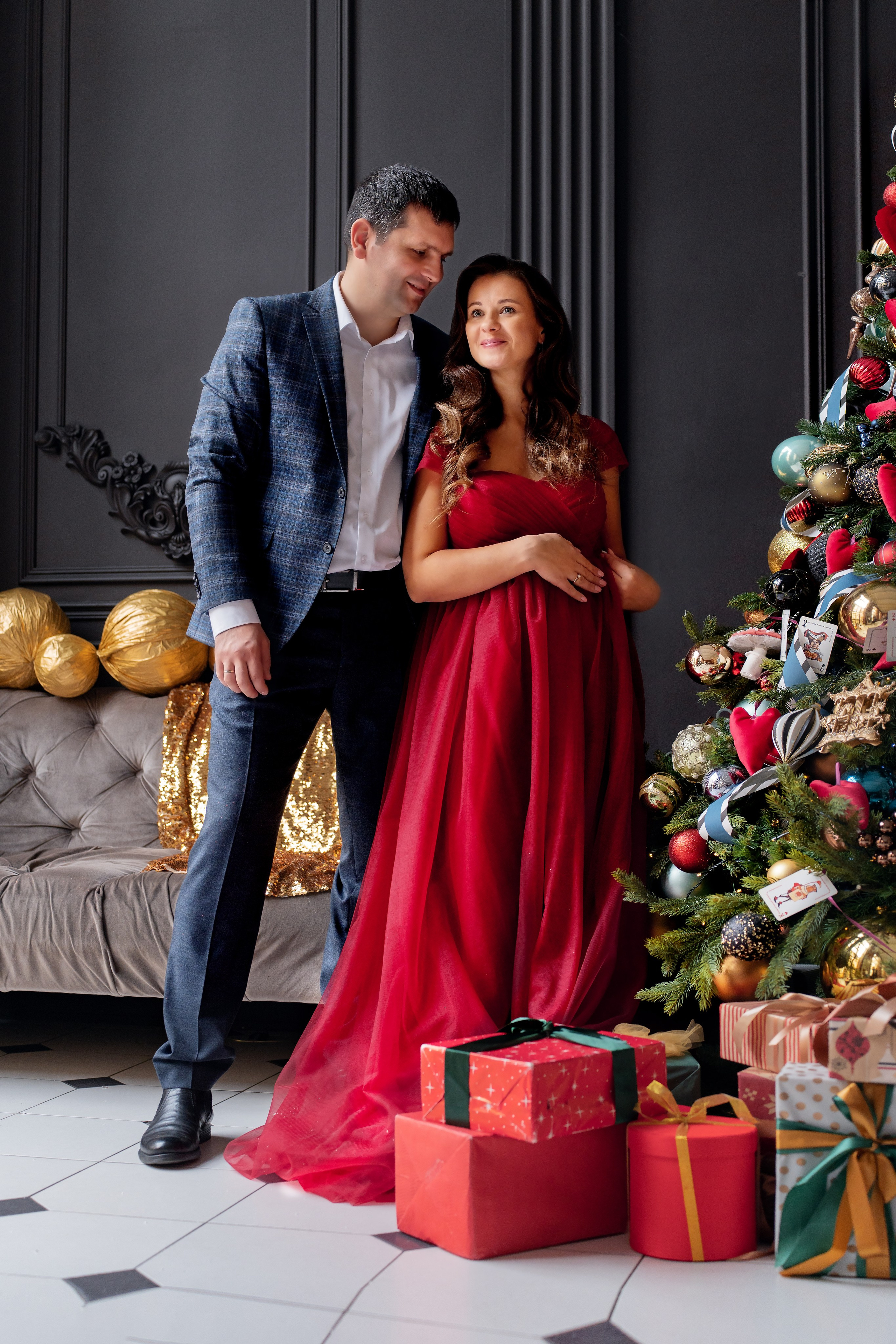 Семейная новогодняя съемка в Москве. Фотограф Ольга Чувалдина Москва