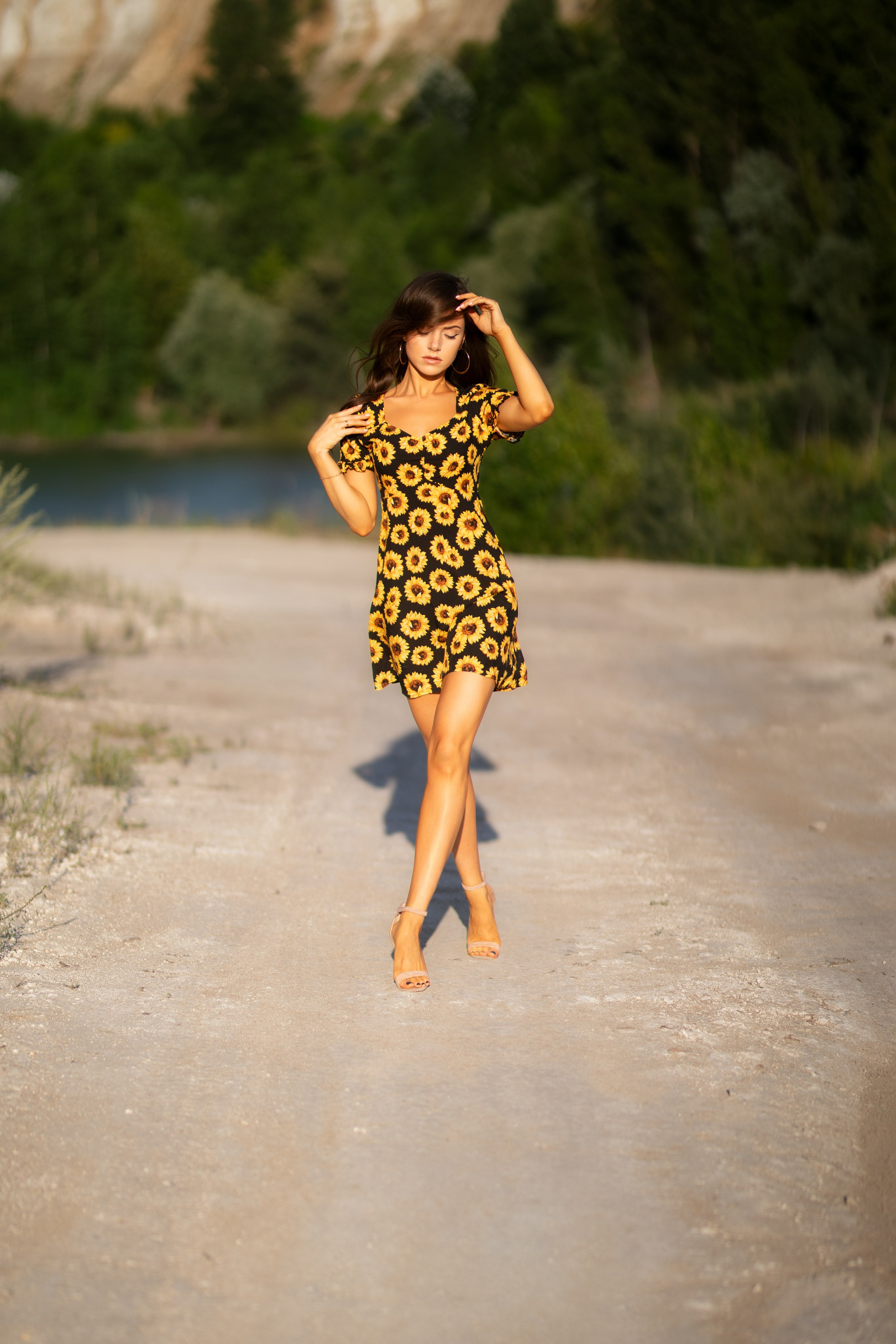 Летняя съемка с Екатериной на природе в парке Белый Колодец в формате для «себя»