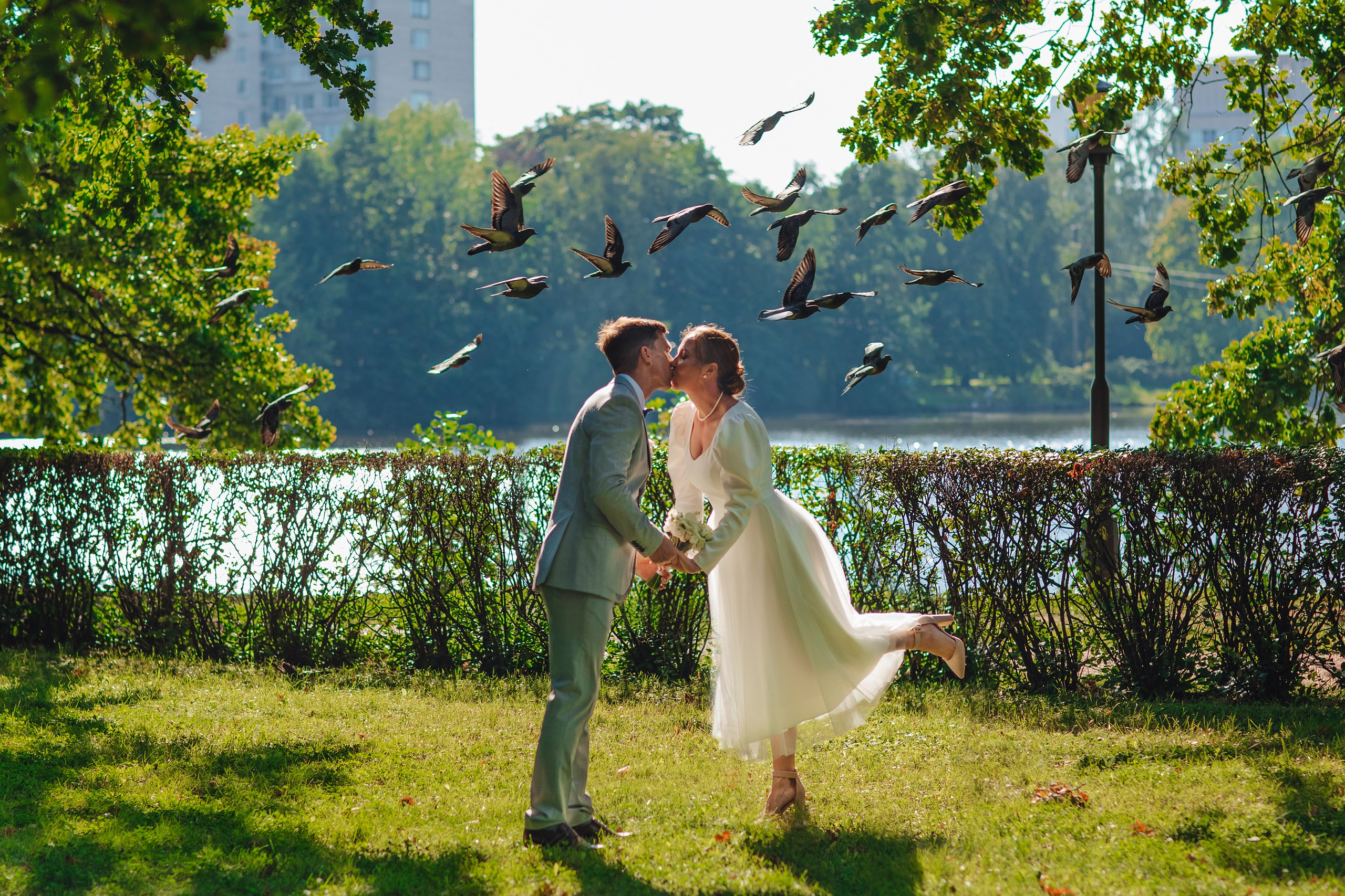 Александр и Вероника. Регистрация брака в Сестрорецке и прогулка. Свадебный и семейный фотограф в Санкт-Петербурге и Сестрорецке