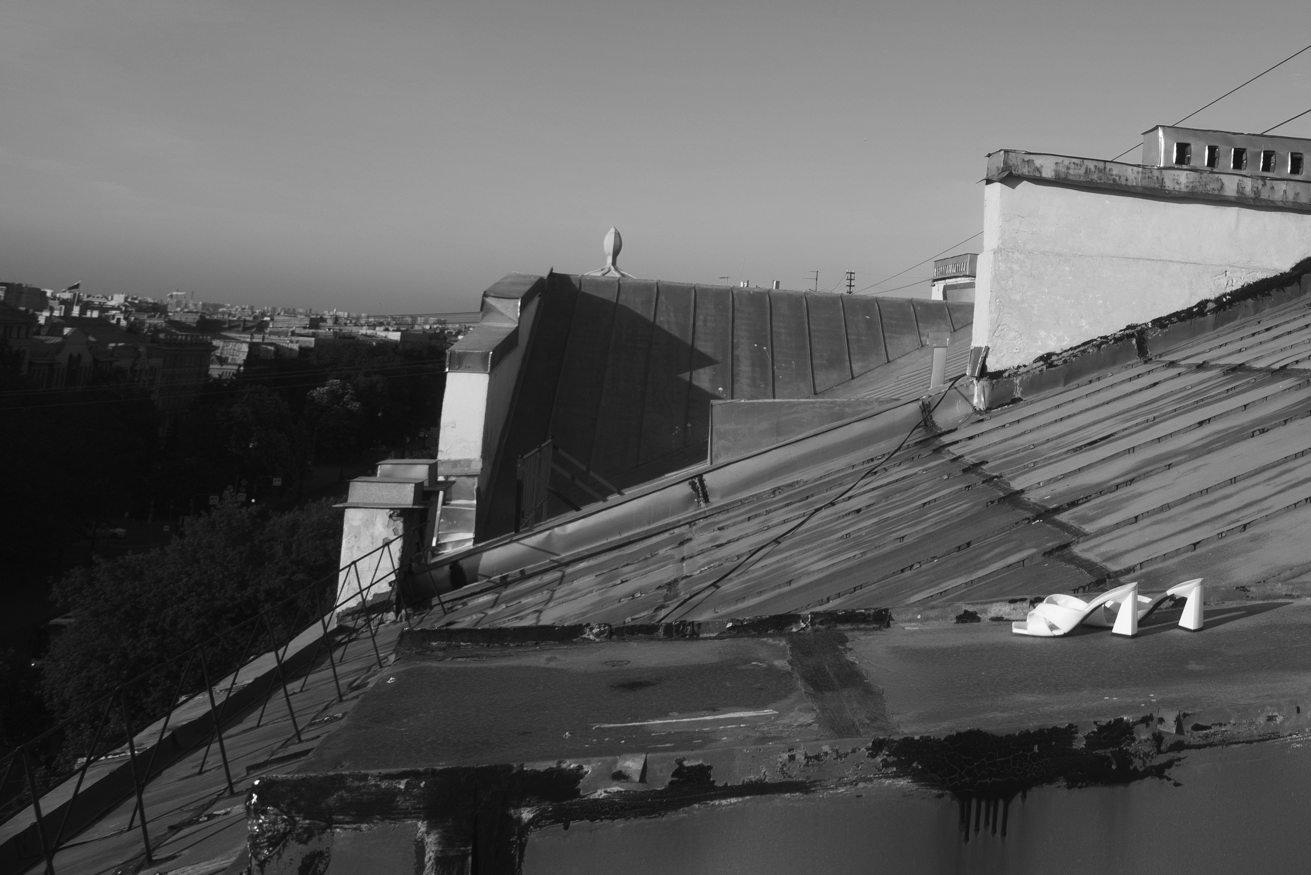 На крыше. Портретный и архитектурный фотограф в Москве и Санкт-Петербурге