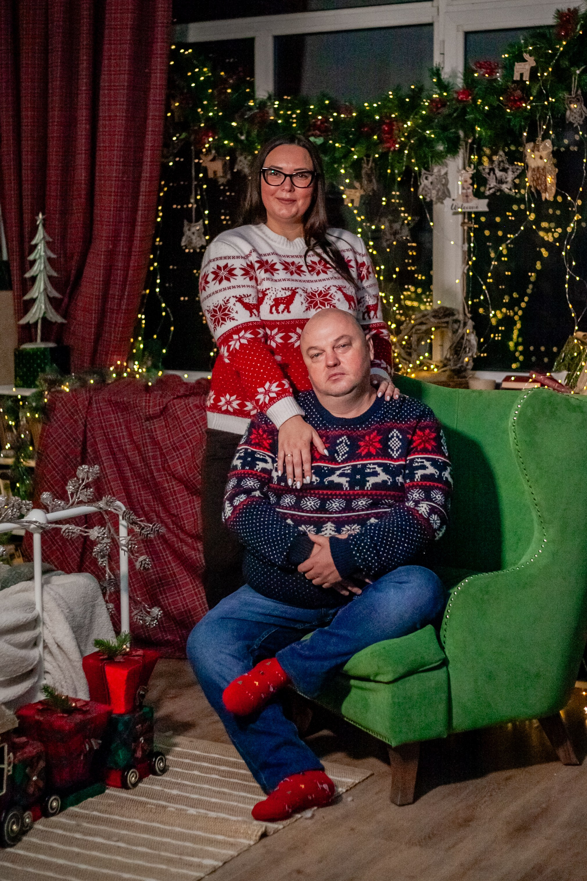 Ульяна и ее семья новый год 2024. Свадебный и семейный фотограф в Армавире