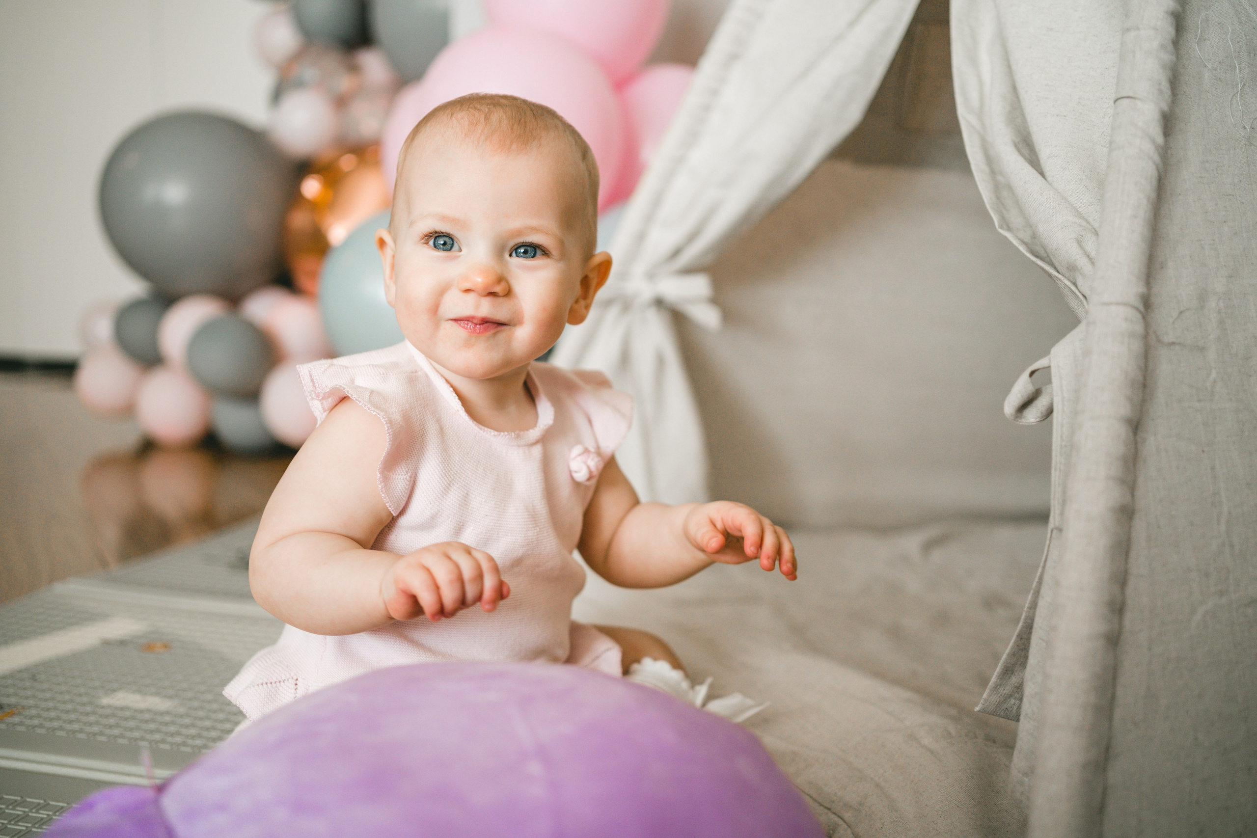 День Рождения малыша 1 год отмечаем дома. Семейный фотограф Ольга Мишустина в Самаре