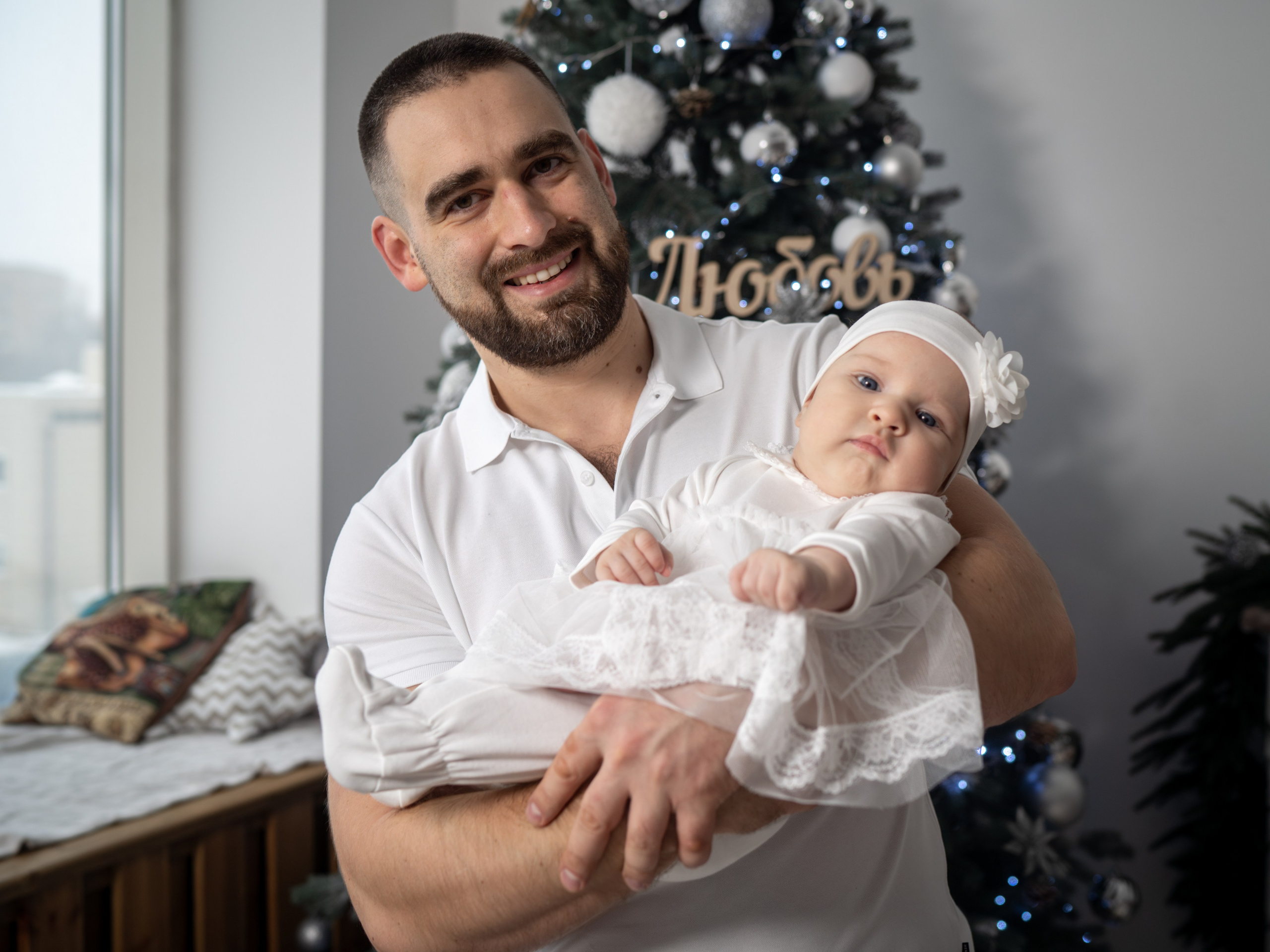 С самоедской лайкой. Фотограф Зинаида Евдокимова