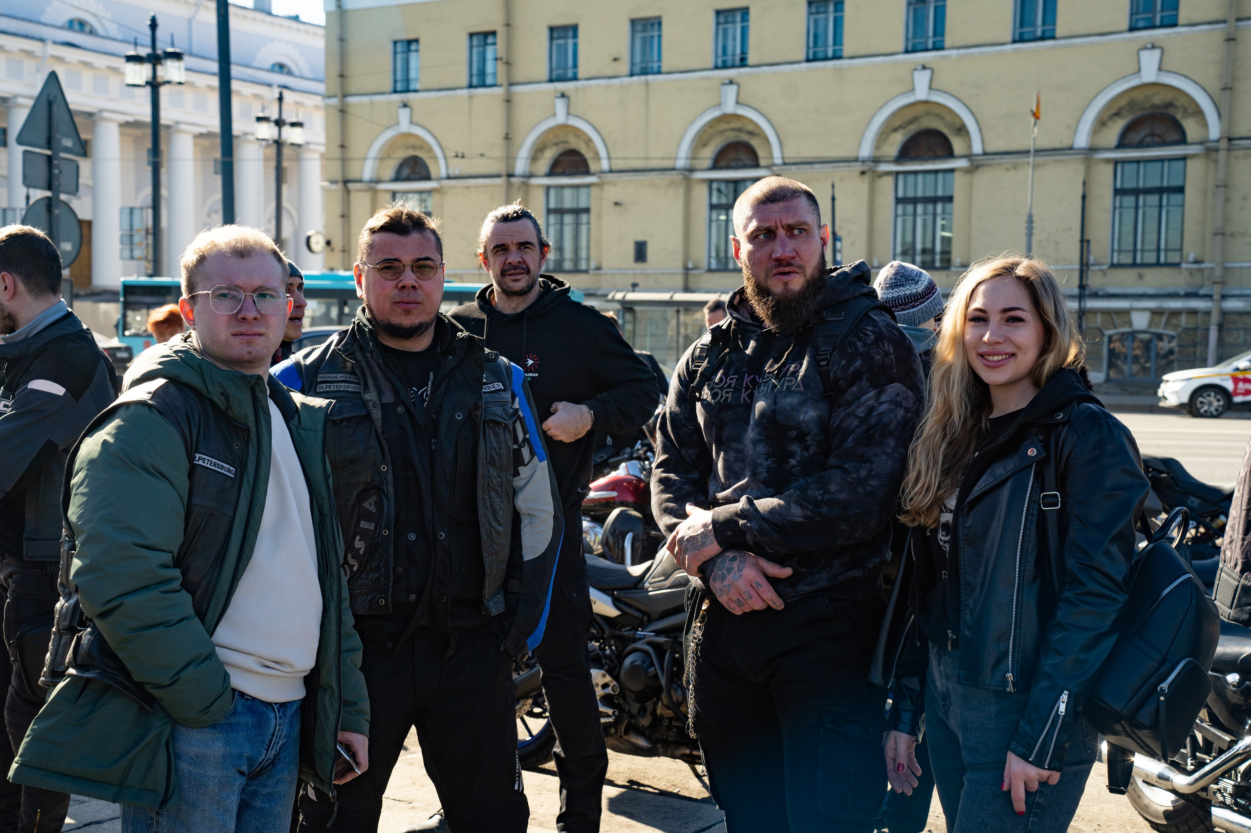 Весенний прохват мотоклуба Normans Riders MC. Концертный и репортажный фотограф в Санкт-Петербурге Слава Пахомов