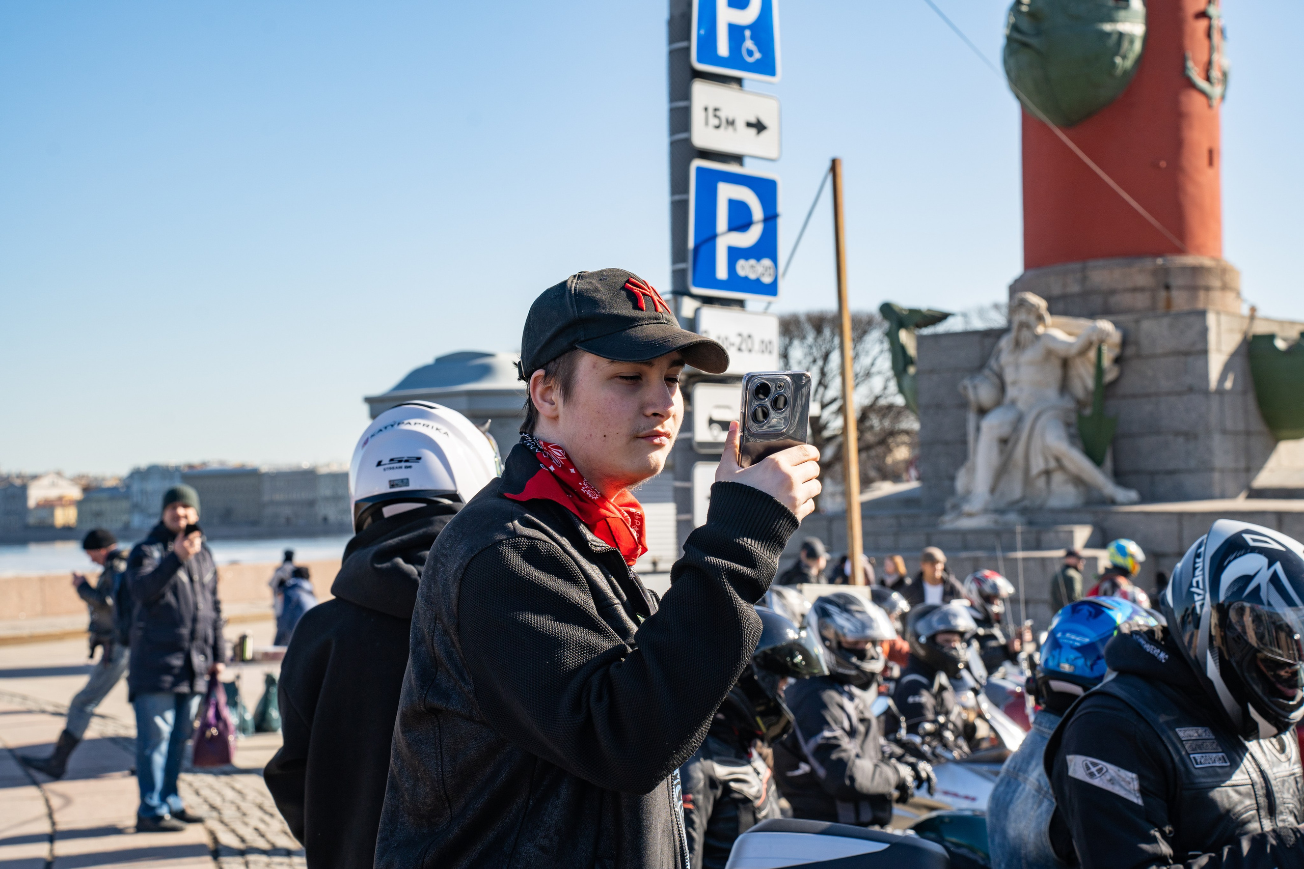 Весенний прохват мотоклуба Normans Riders MC. Концертный и репортажный фотограф в Санкт-Петербурге Слава Пахомов