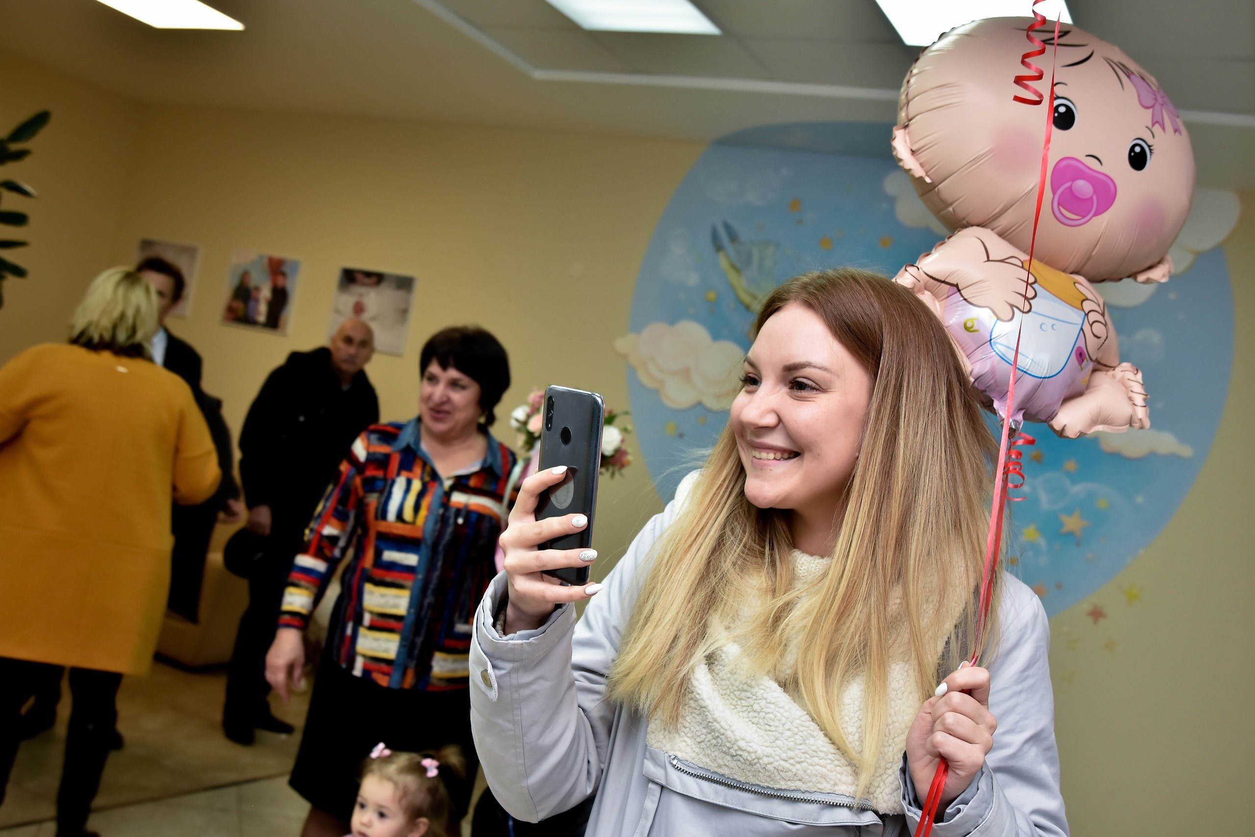 Фотосессия выписки из роддома в Самаре