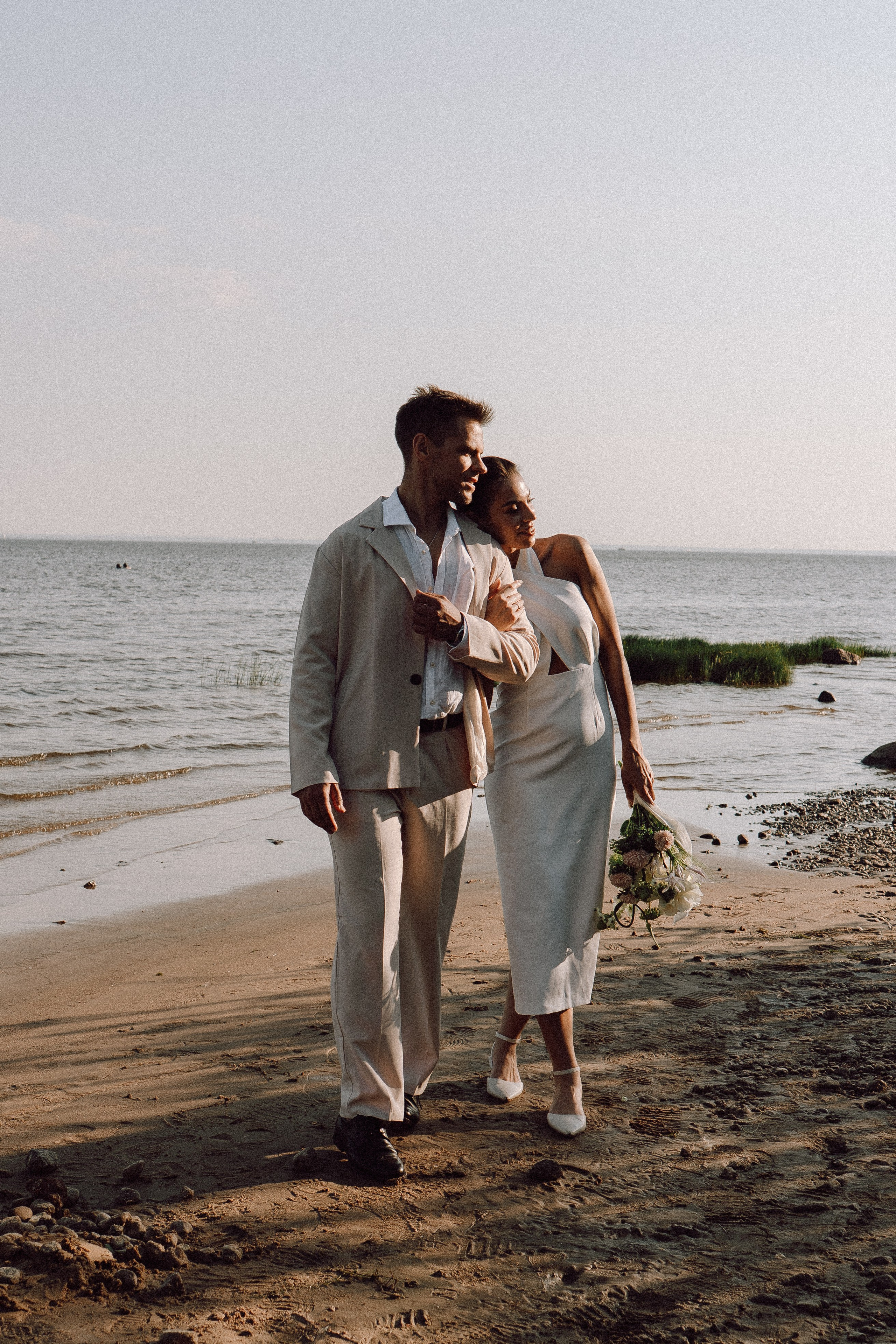 СВАДЕБНАЯ ФОТОСЕССИЯ ВЫЕЗДНОЙ ЦЕРЕМОНИИ (ФИНСКИЙ ЗАЛИВ). Профессиональный фотограф, Санкт-Петербург — Виктория Богомолова