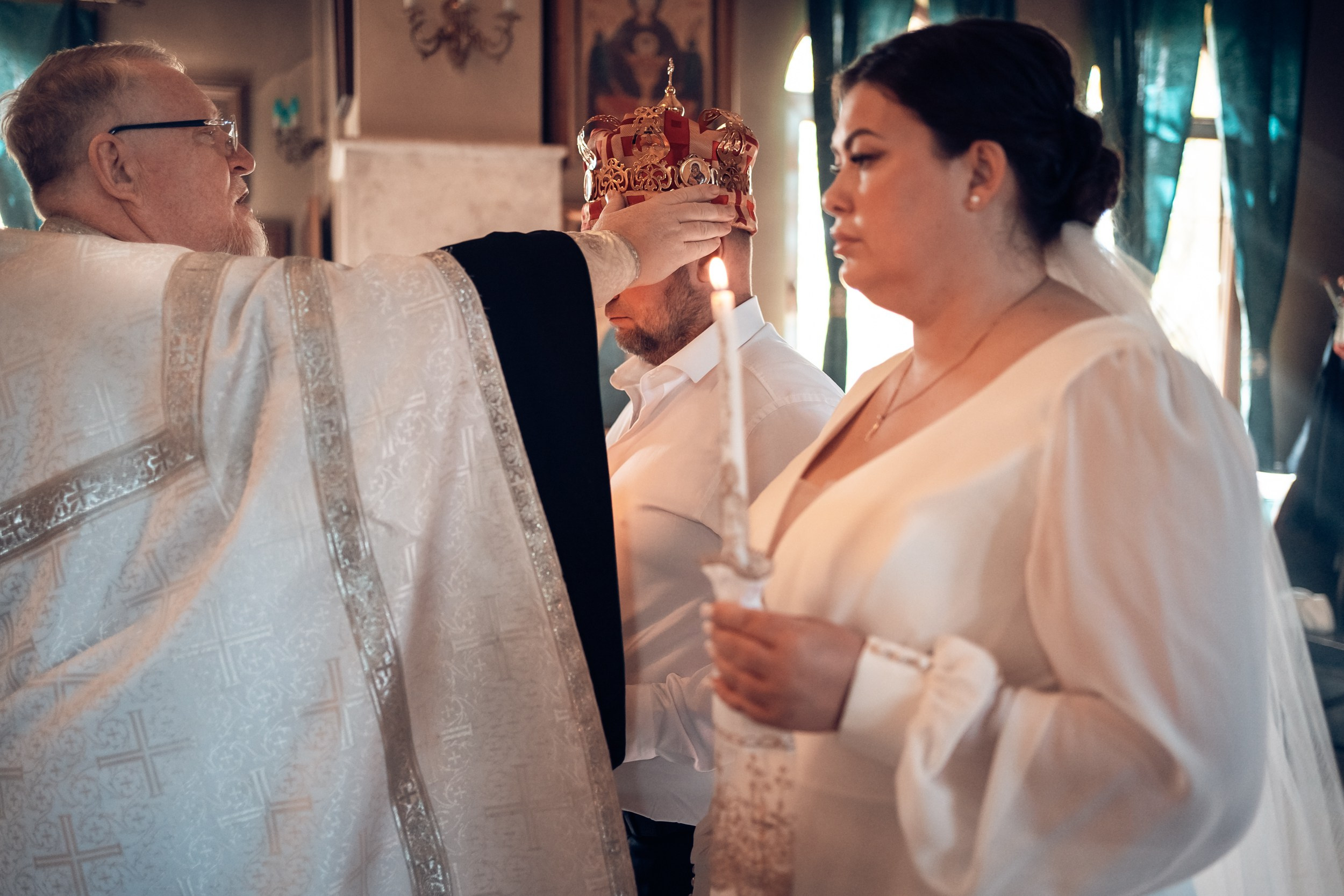 Венчание в храме Прп. Сергия Радонежского с. Орлиное. Церковный фотограф Севастополь