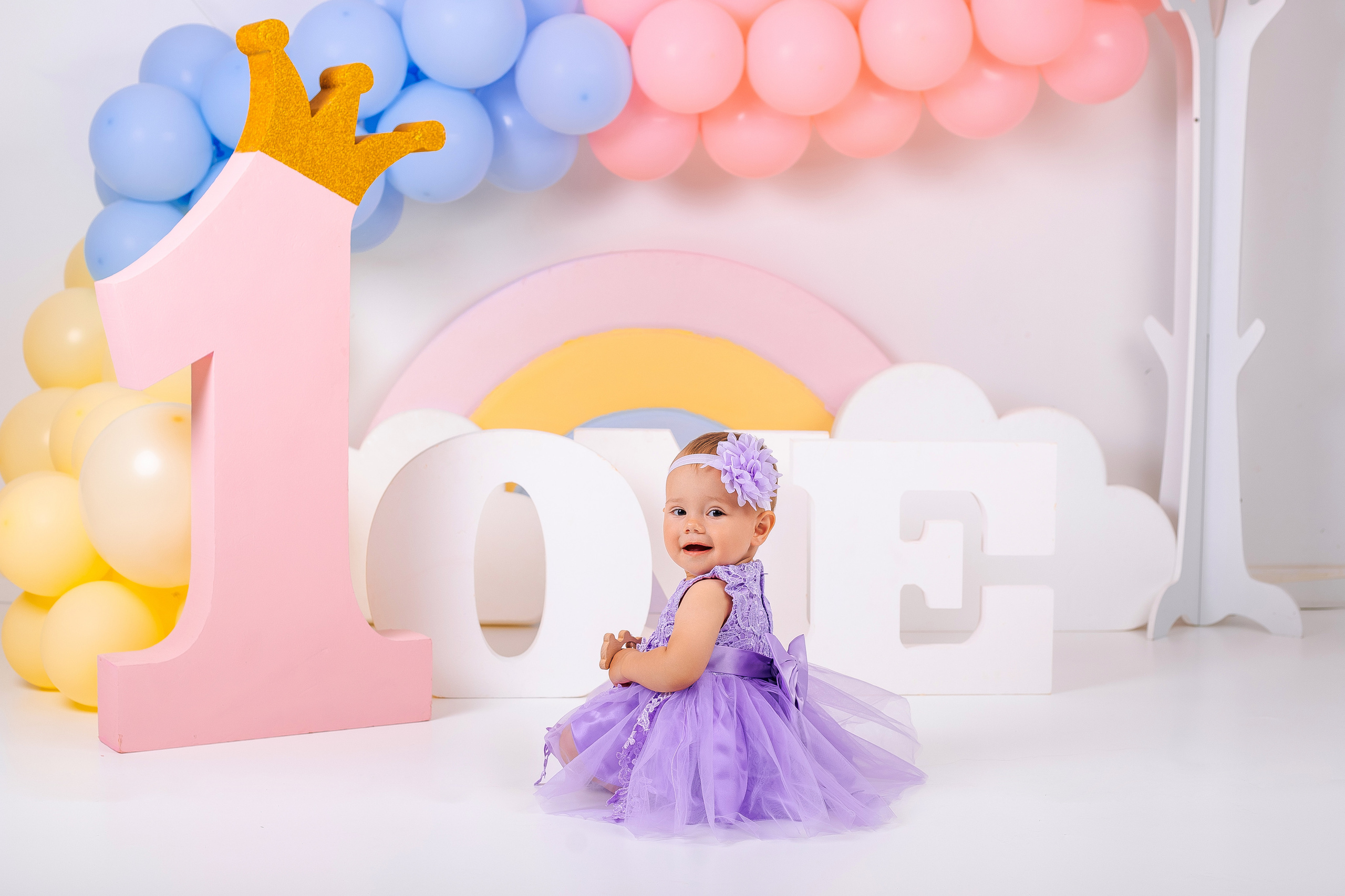 Фотосессия годовасия для принцессы спб. Семейный фотограф Анна Скворцова