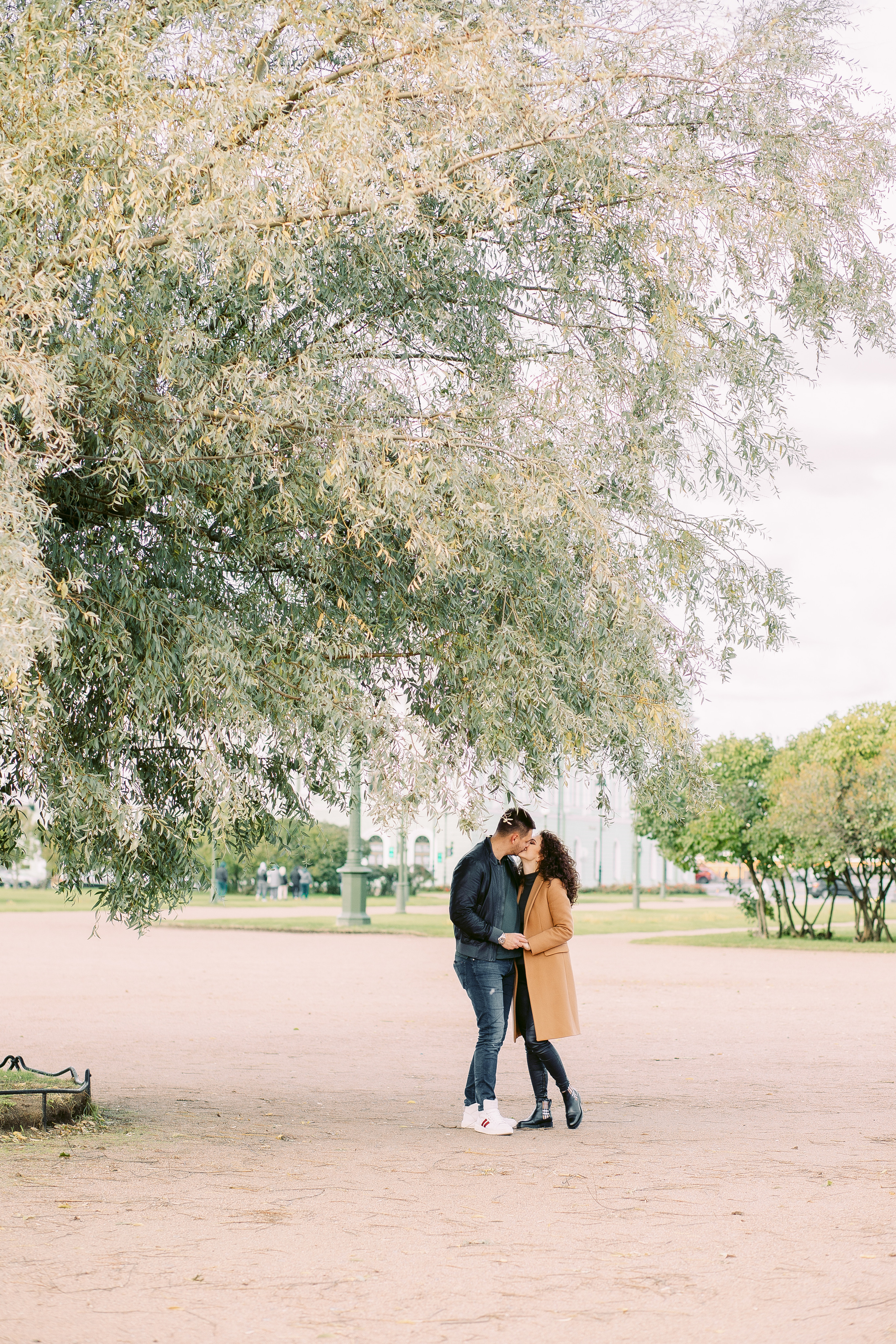 Семейная осенняя фотосессия на улице на Марсовом Поле. Фотограф в Санкт-Петербурге, Анна Скворцова