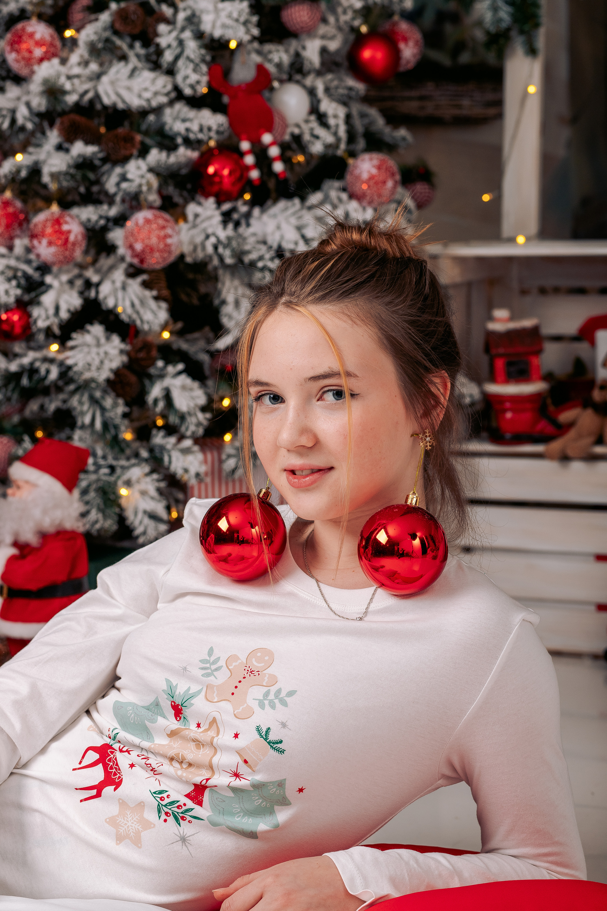 Новогодняя фотосессия близняшек в фотостудии в Санкт-Петербурге. Фотограф в Санкт-Петербурге, Анна Скворцова