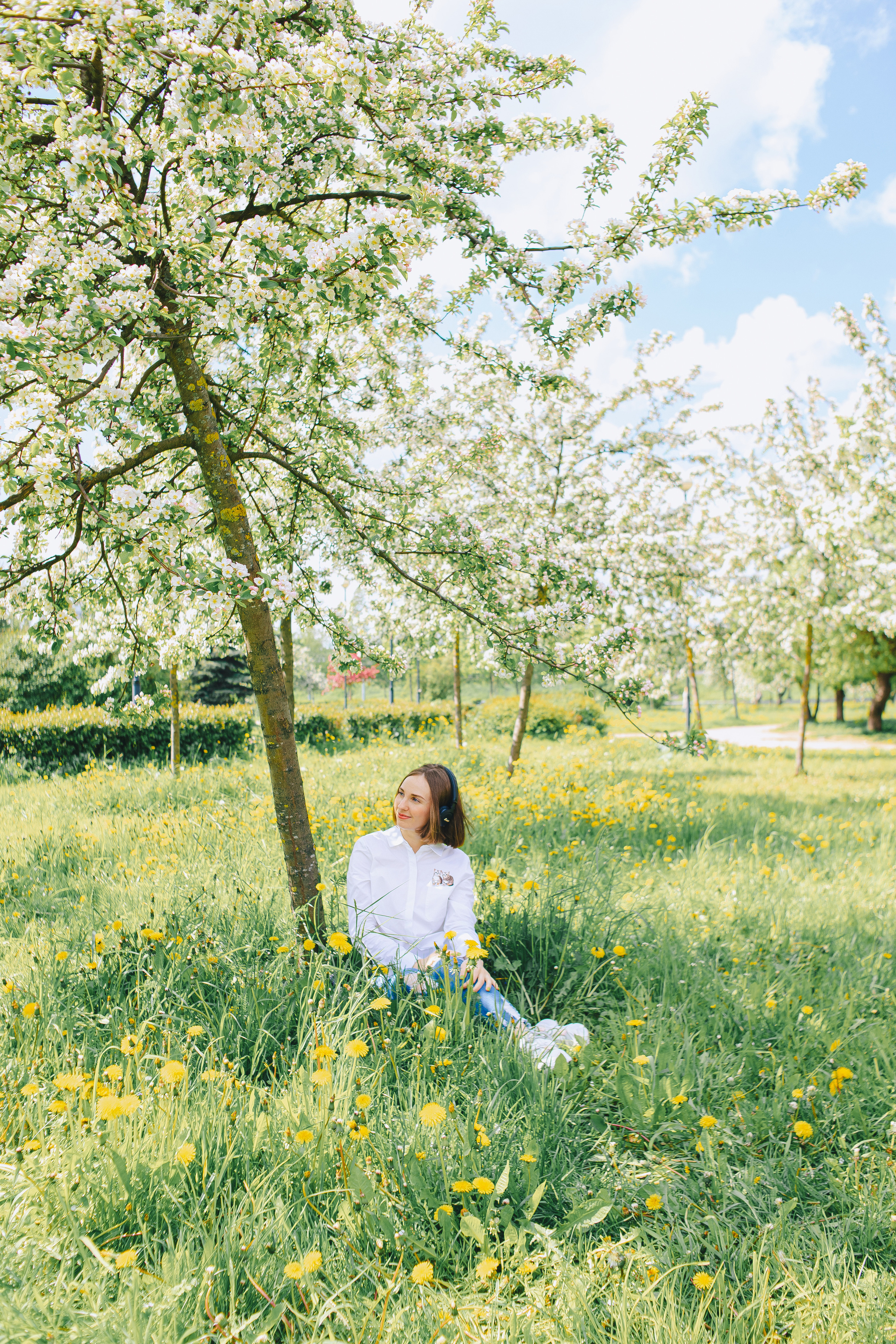 Индивидуальная фотосессия в яблоневом саду. Фотограф в Санкт-Петербурге, Анна Скворцова