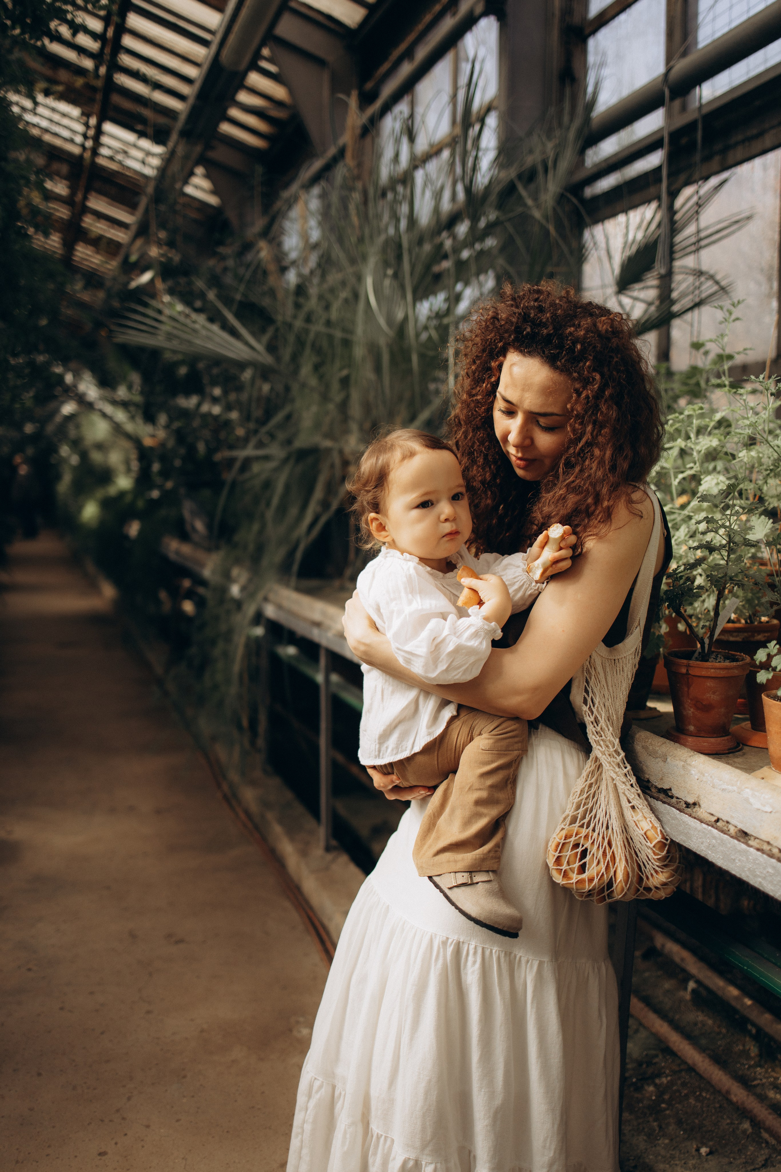 Прогулка по оранжерее. Семейный фотограф в Москве Ксения Аганина
