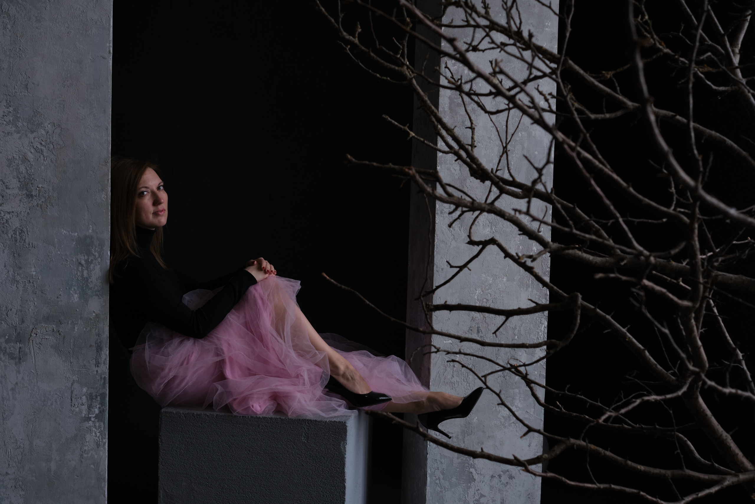 Красивая девушка в фотостудии. Елена Павленко. Фотограф. Москва