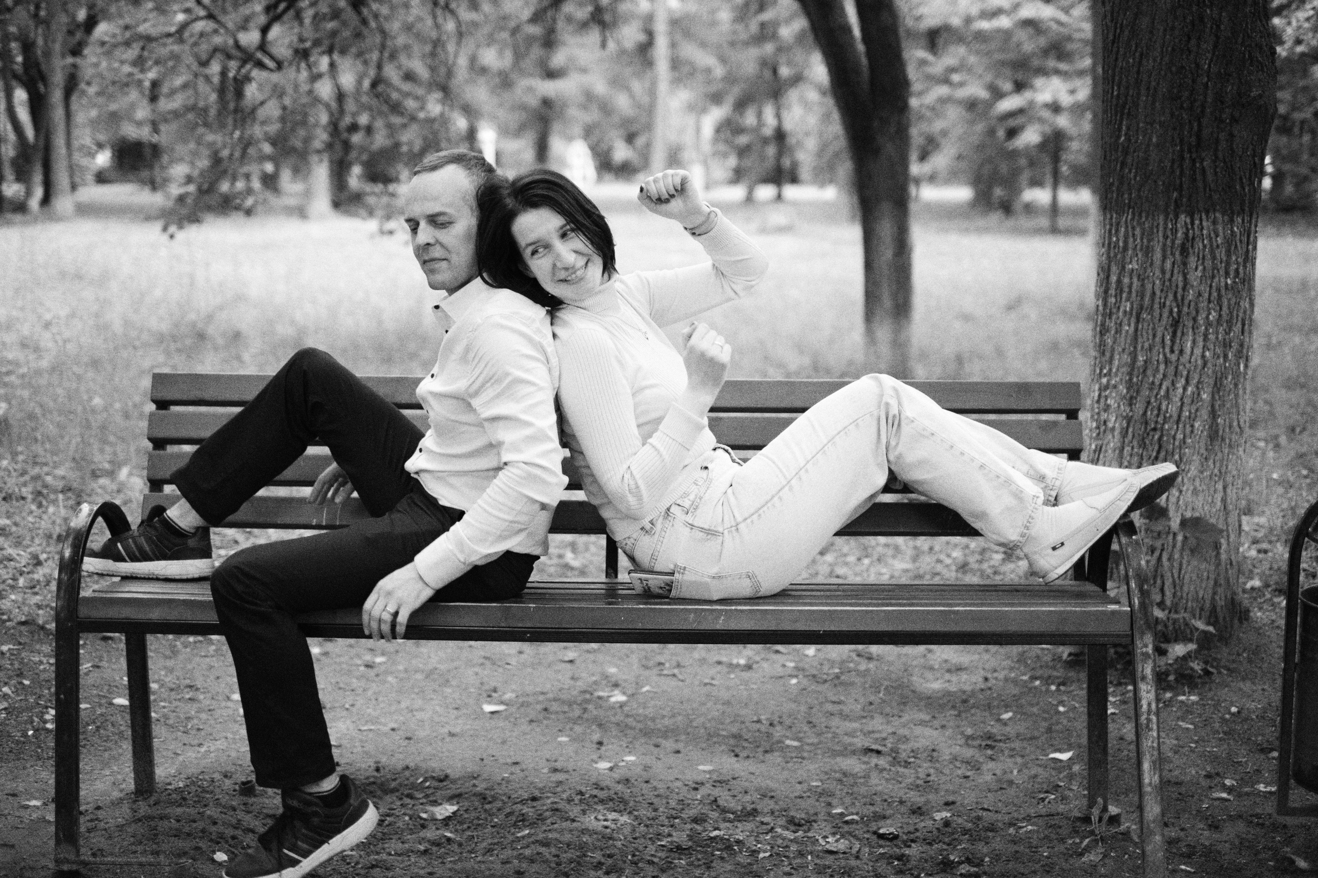 Фотосессия красивой пары на улицах города. Елена Павленко. Фотограф. Москва