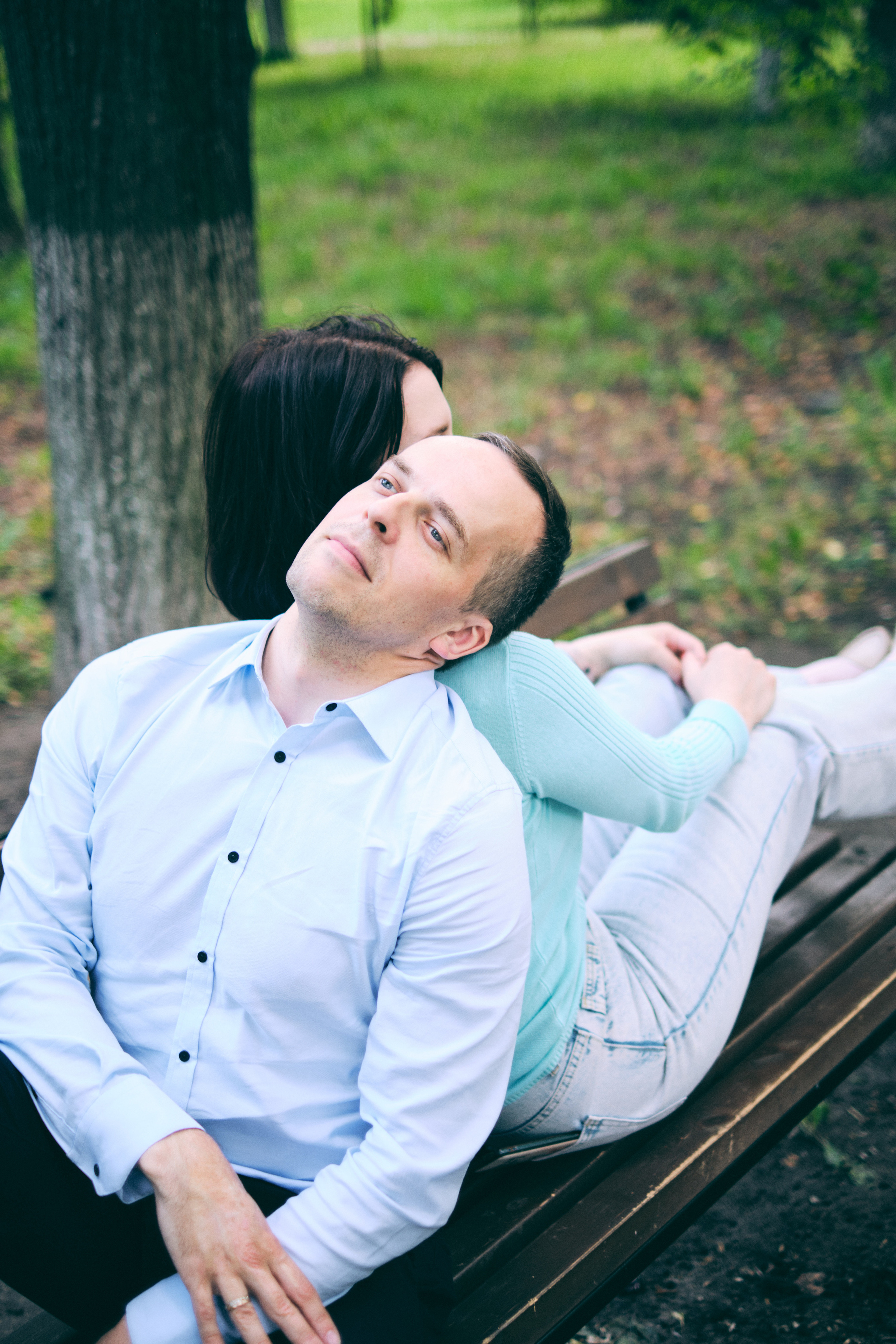 Фотосессия красивой пары на улицах города. Елена Павленко. Фотограф. Москва