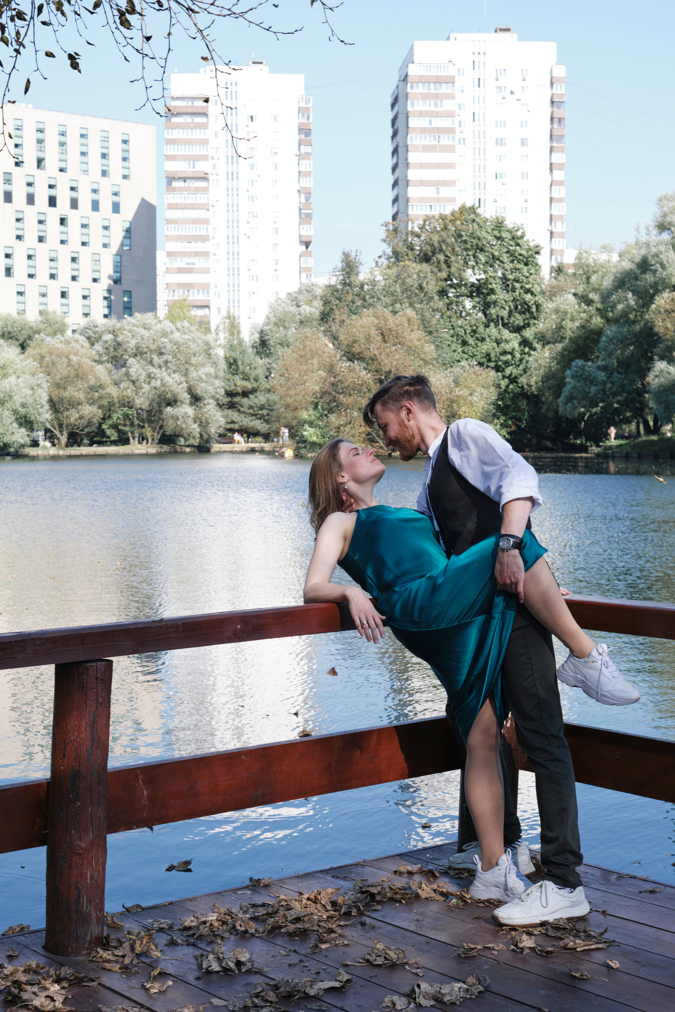 Фотосессия пары в Московском парке. Елена Павленко. Фотограф. Москва