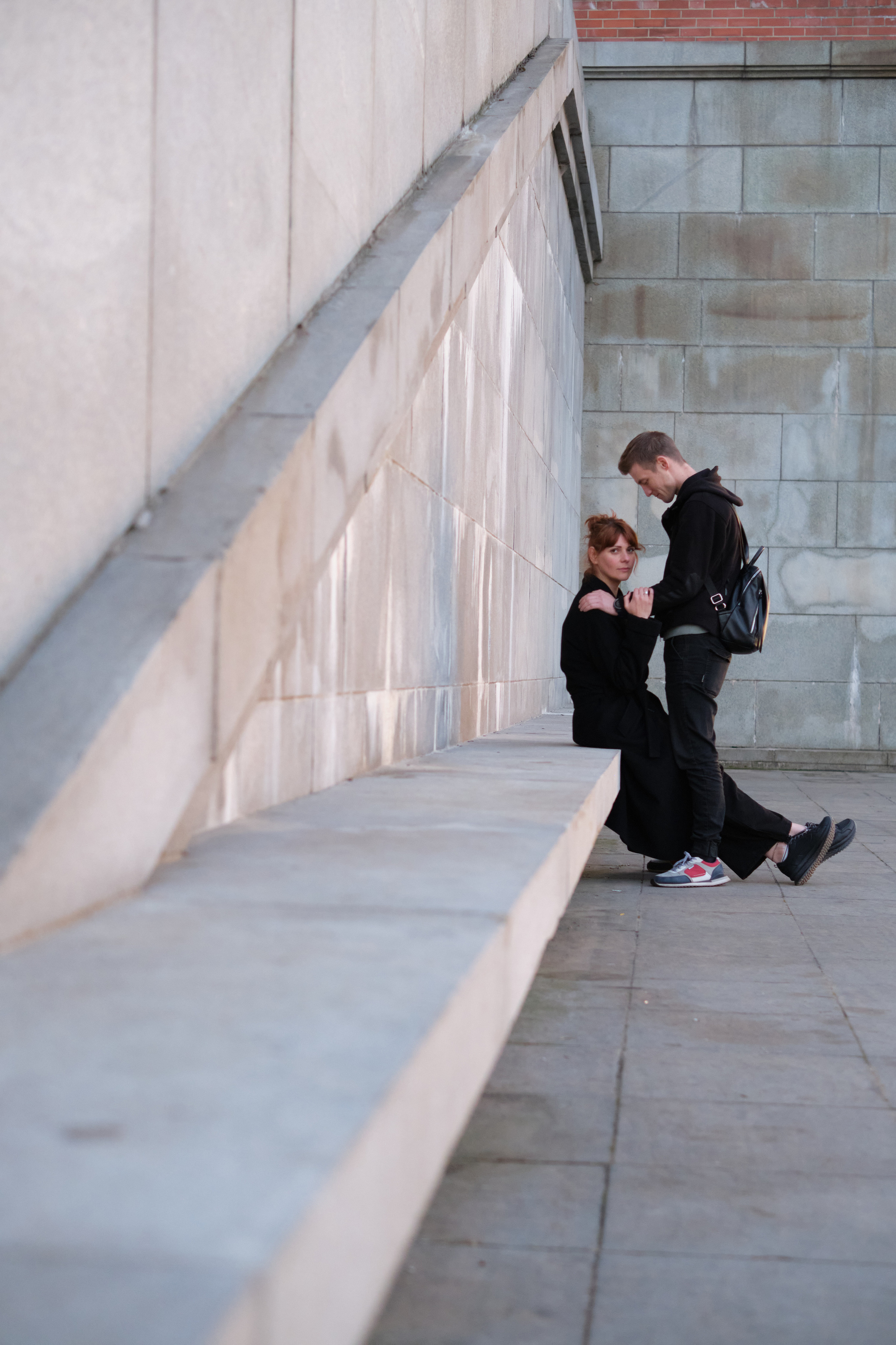 Фотосессия влюбленной пары на закате на набережной Нескучного сада. Елена Павленко. Фотограф. Москва