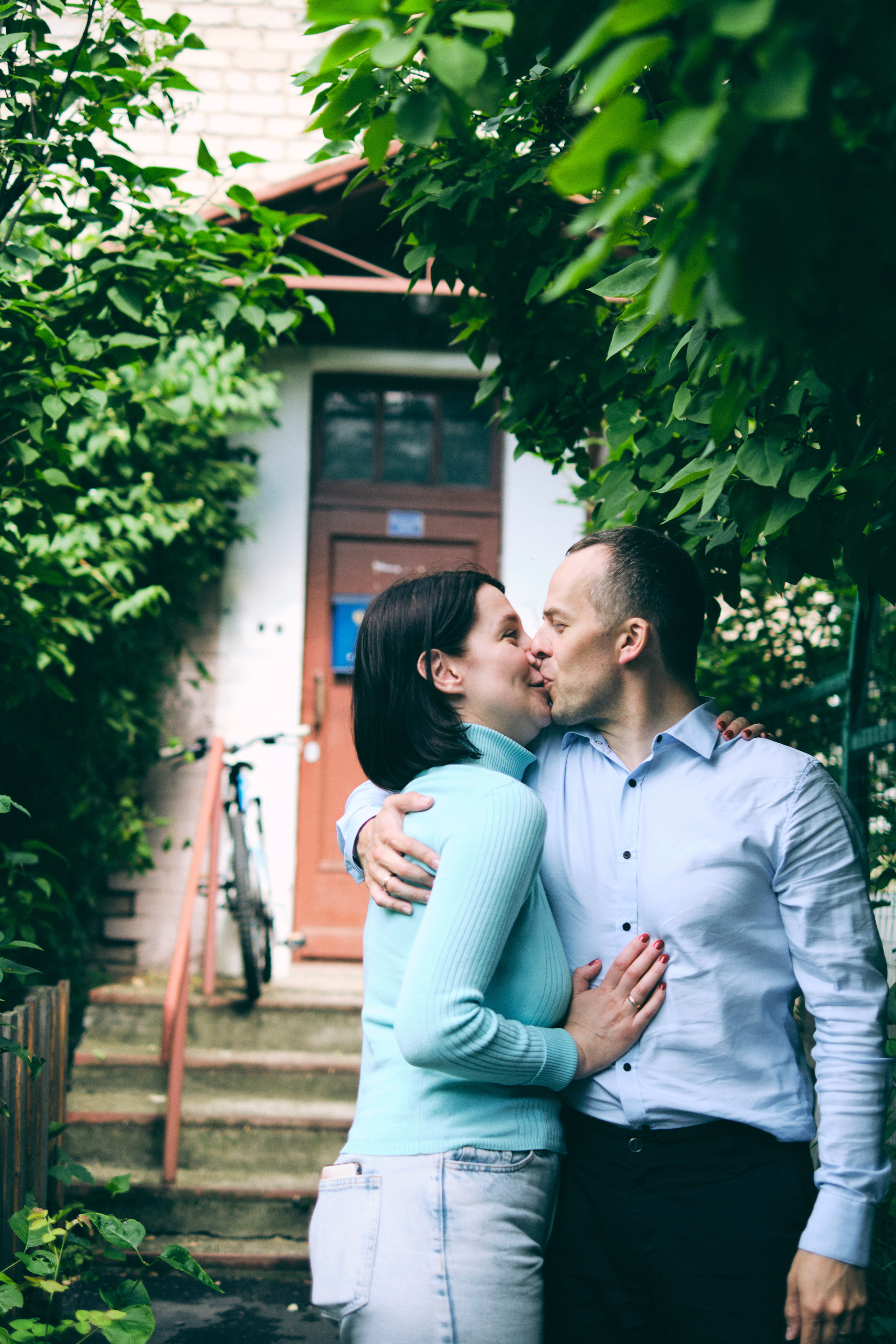 Фотосессия красивой пары на улицах города. Елена Павленко. Фотограф. Москва