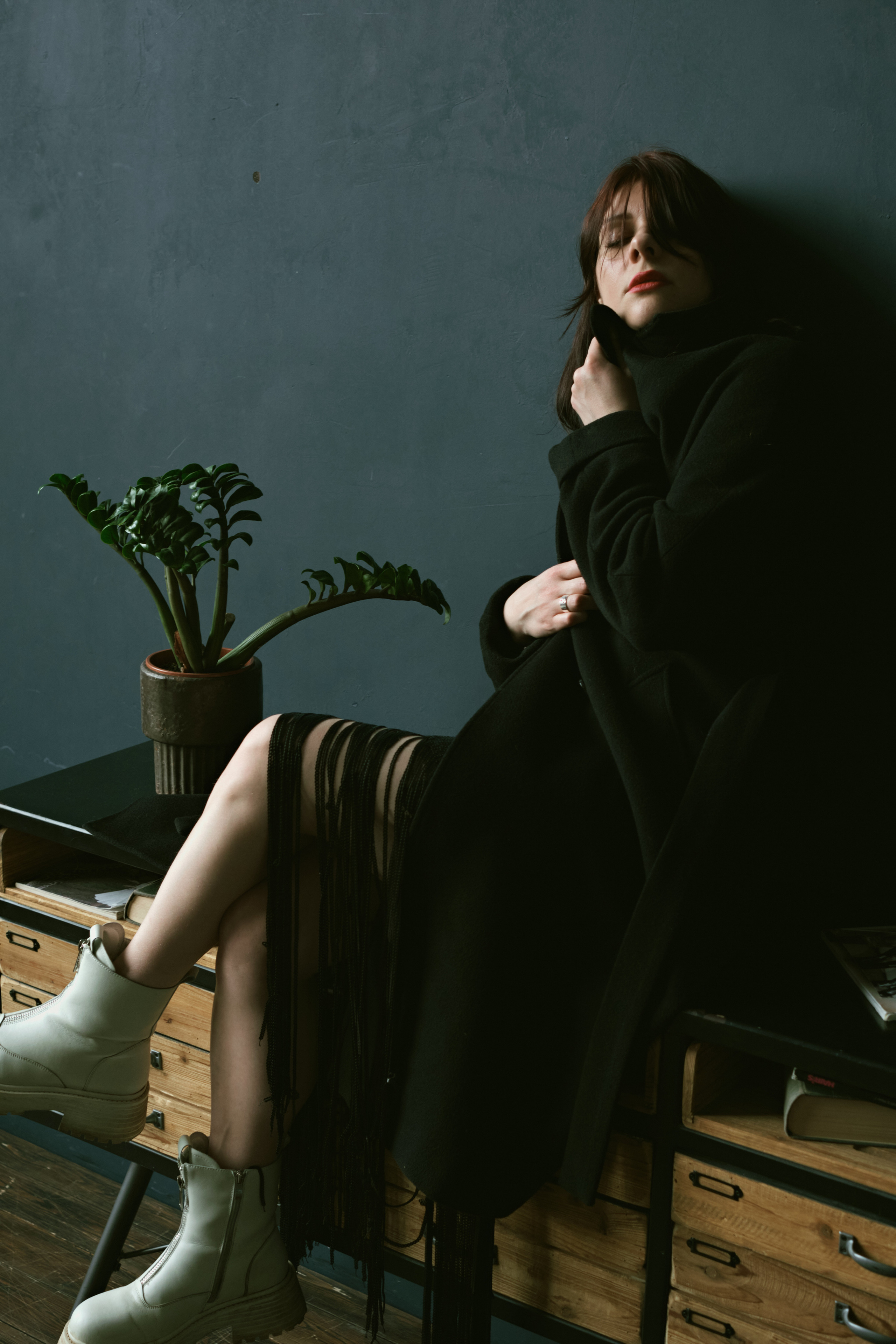 Фотосессия девушки в студии. Елена Павленко. Фотограф. Москва